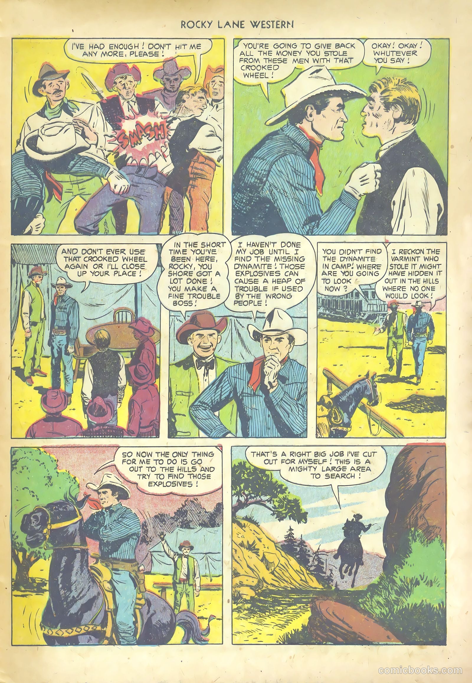 Rocky Lane Western #53 (1953) — page 29 of 36