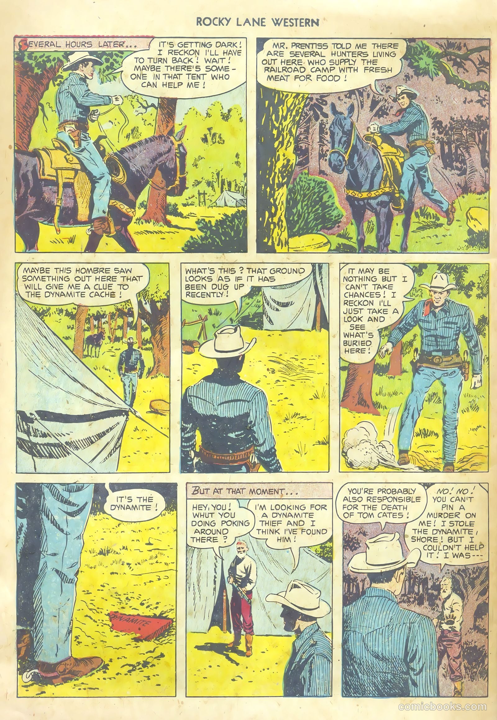 Rocky Lane Western #53 (1953) — page 30 of 36