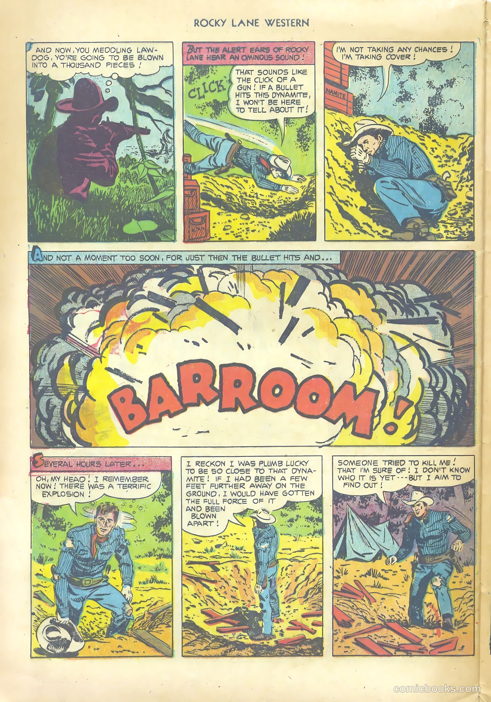 Rocky Lane Western #53 (1953) — page 32 of 36