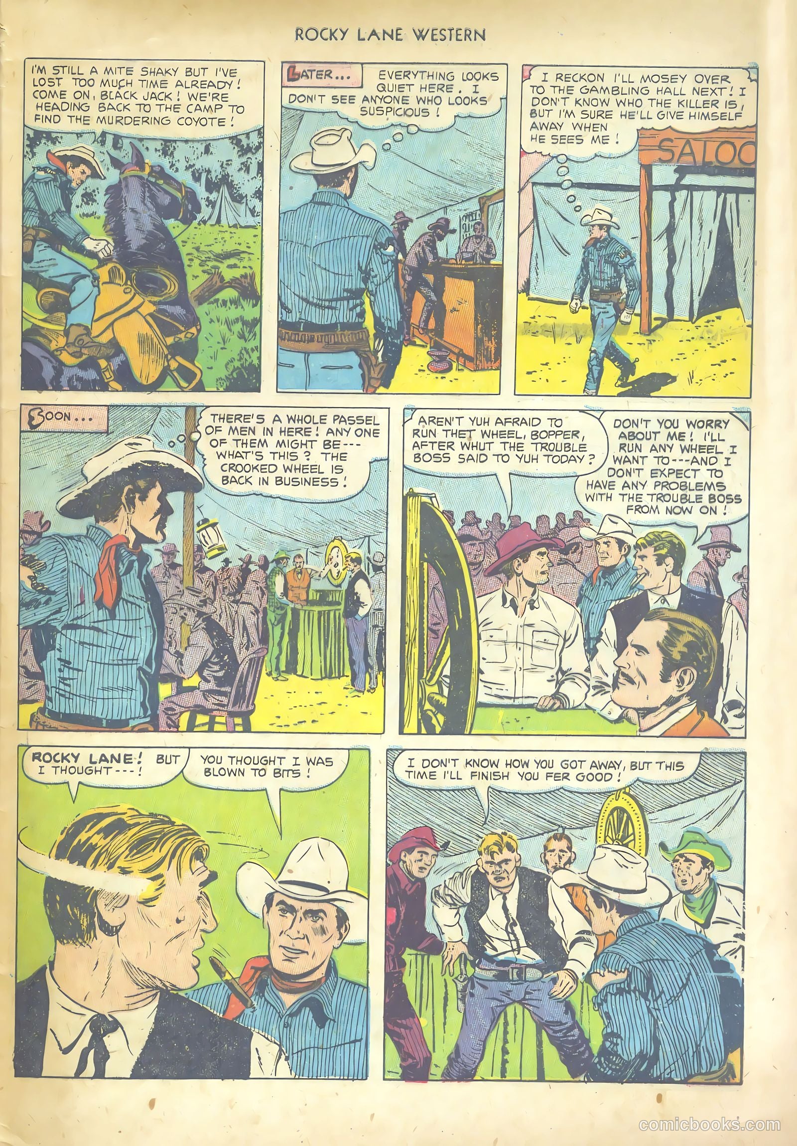 Rocky Lane Western #53 (1953) — page 33 of 36