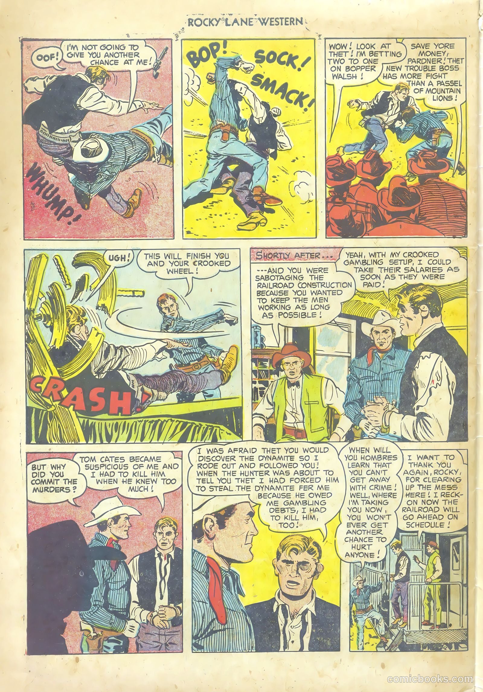 Rocky Lane Western #53 (1953) — page 34 of 36