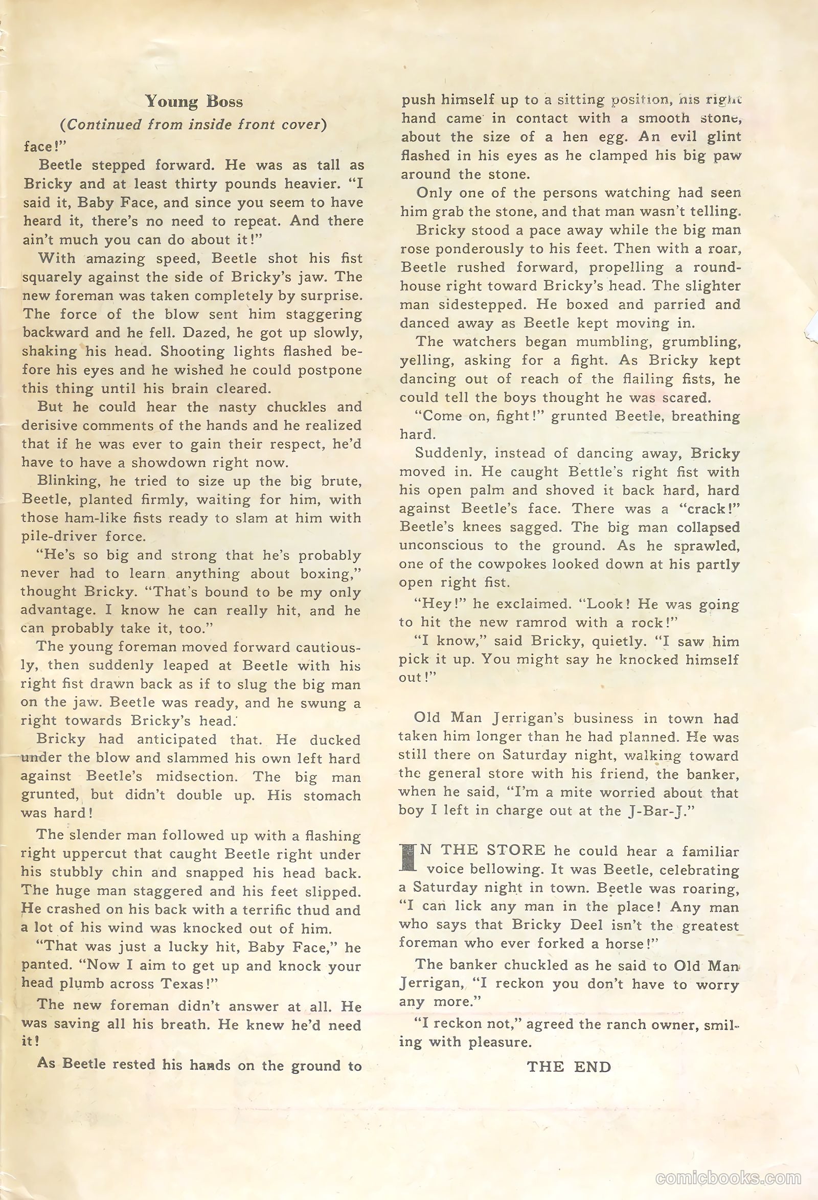 Rocky Lane Western #53 (1953) — page 35 of 36