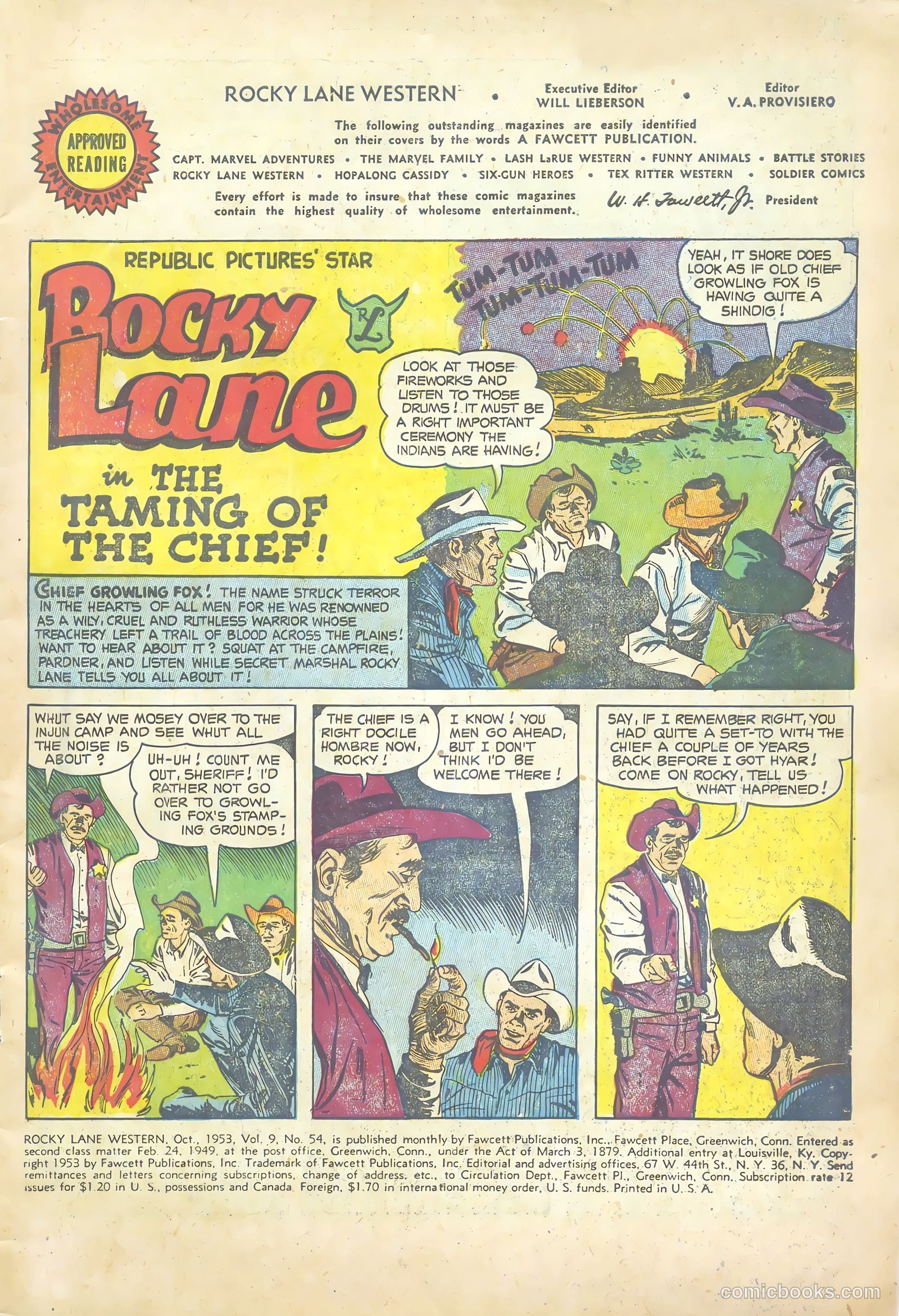 Rocky Lane Western #54 (1953) — page 3 of 36