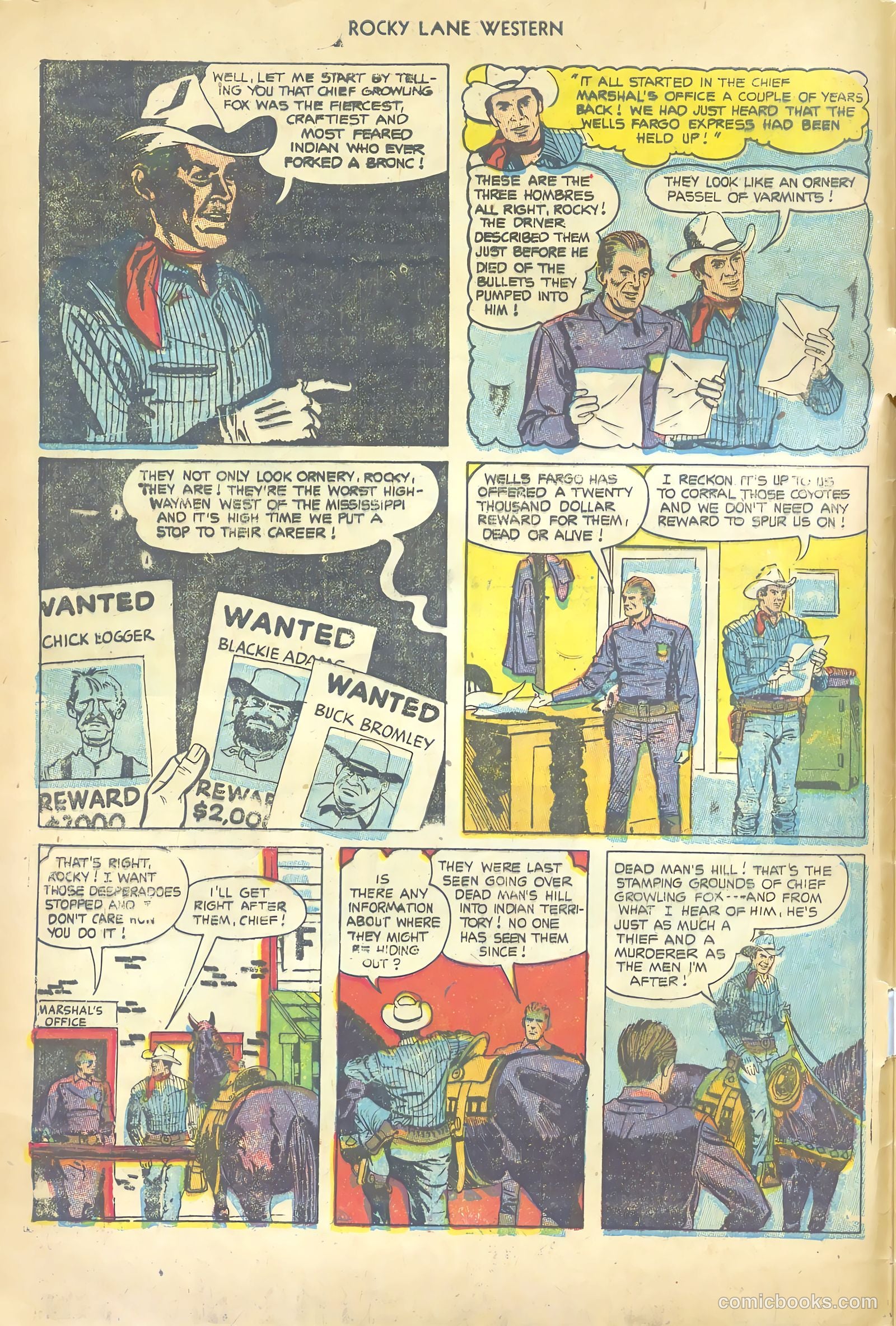 Rocky Lane Western #54 (1953) — page 4 of 36