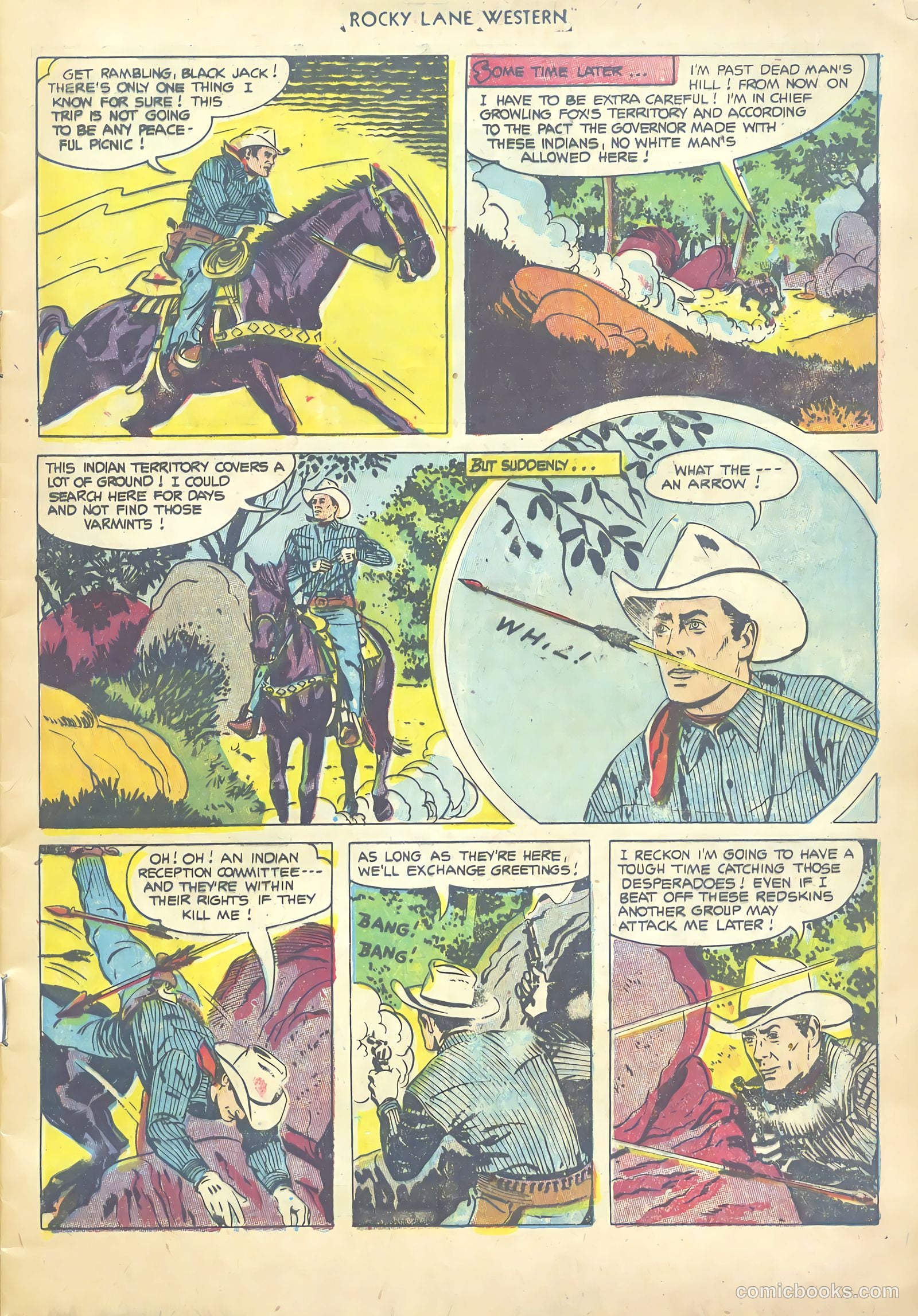 Rocky Lane Western #54 (1953) — page 5 of 36