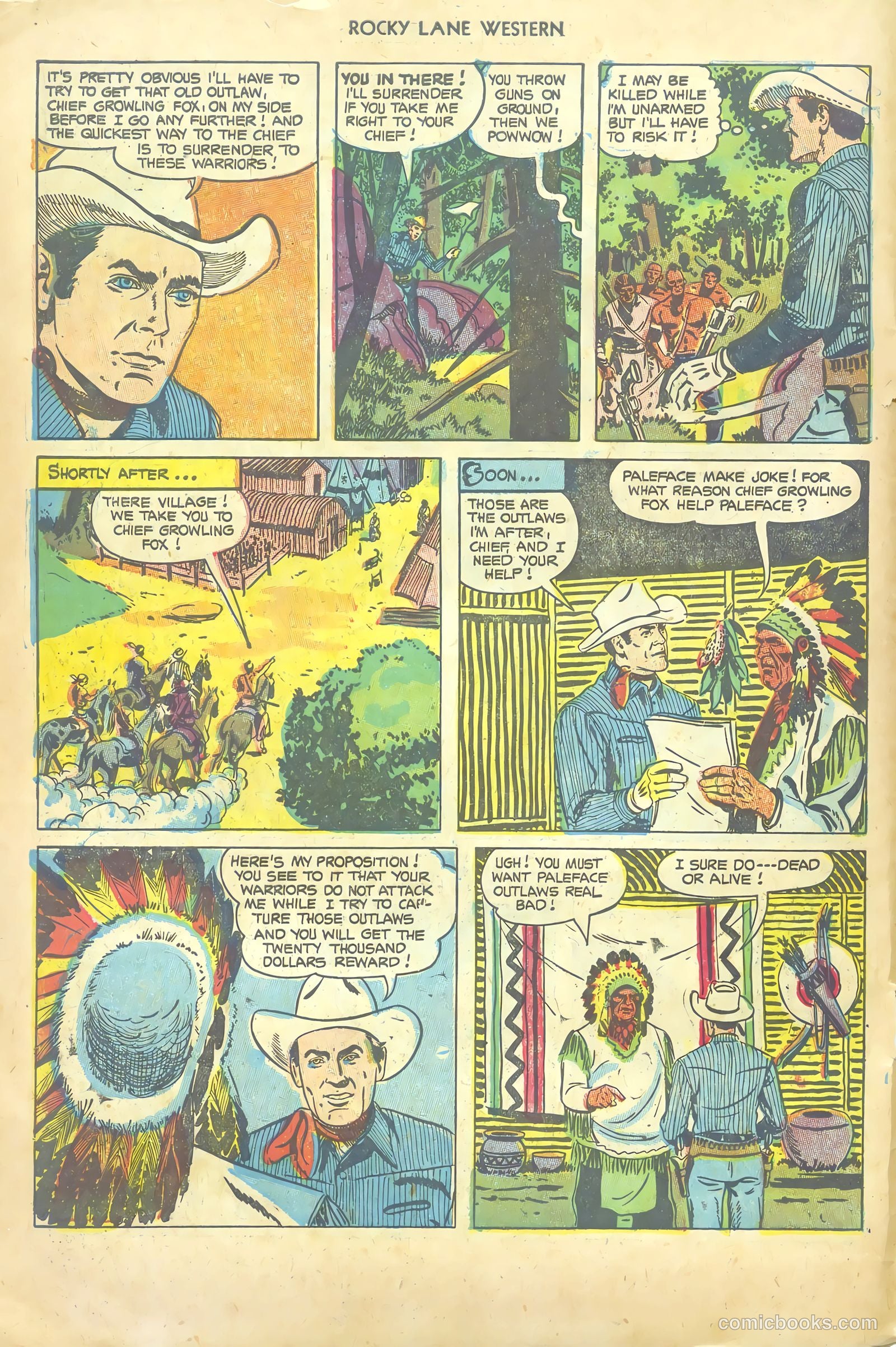 Rocky Lane Western #54 (1953) — page 6 of 36