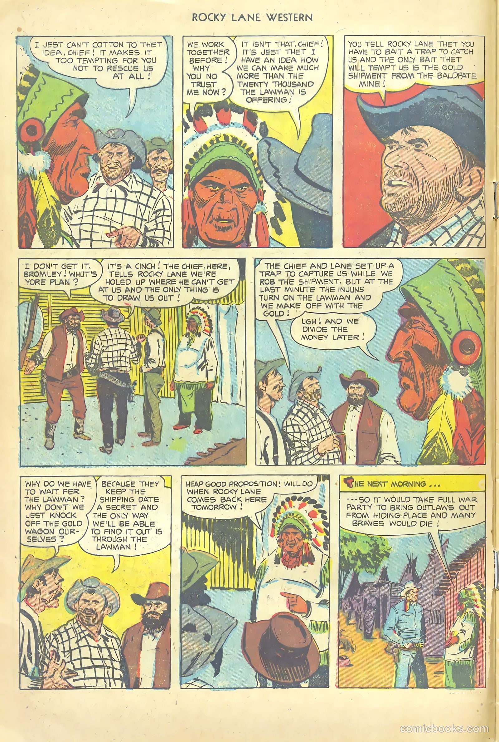 Rocky Lane Western #54 (1953) — page 8 of 36