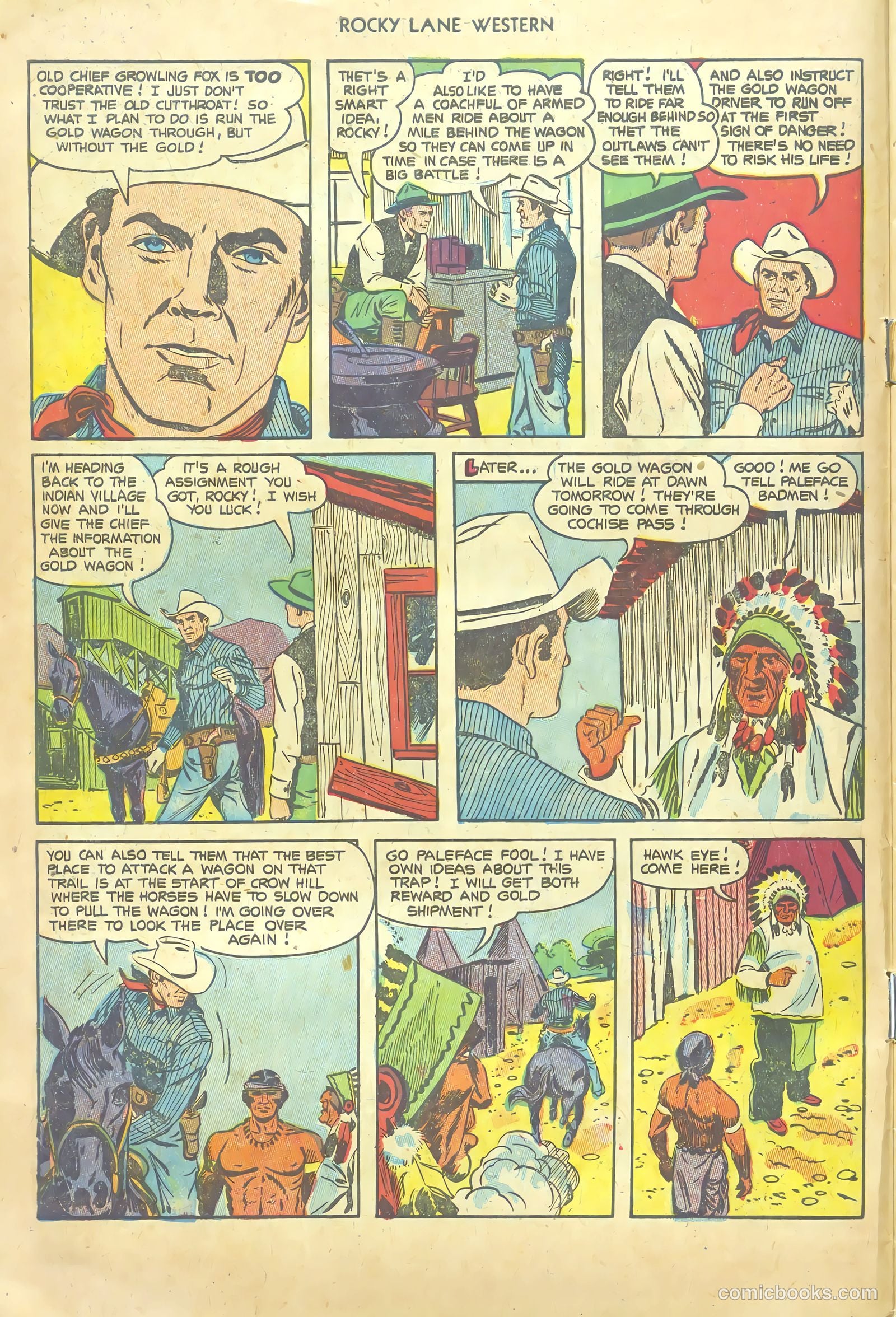 Rocky Lane Western #54 (1953) — page 10 of 36