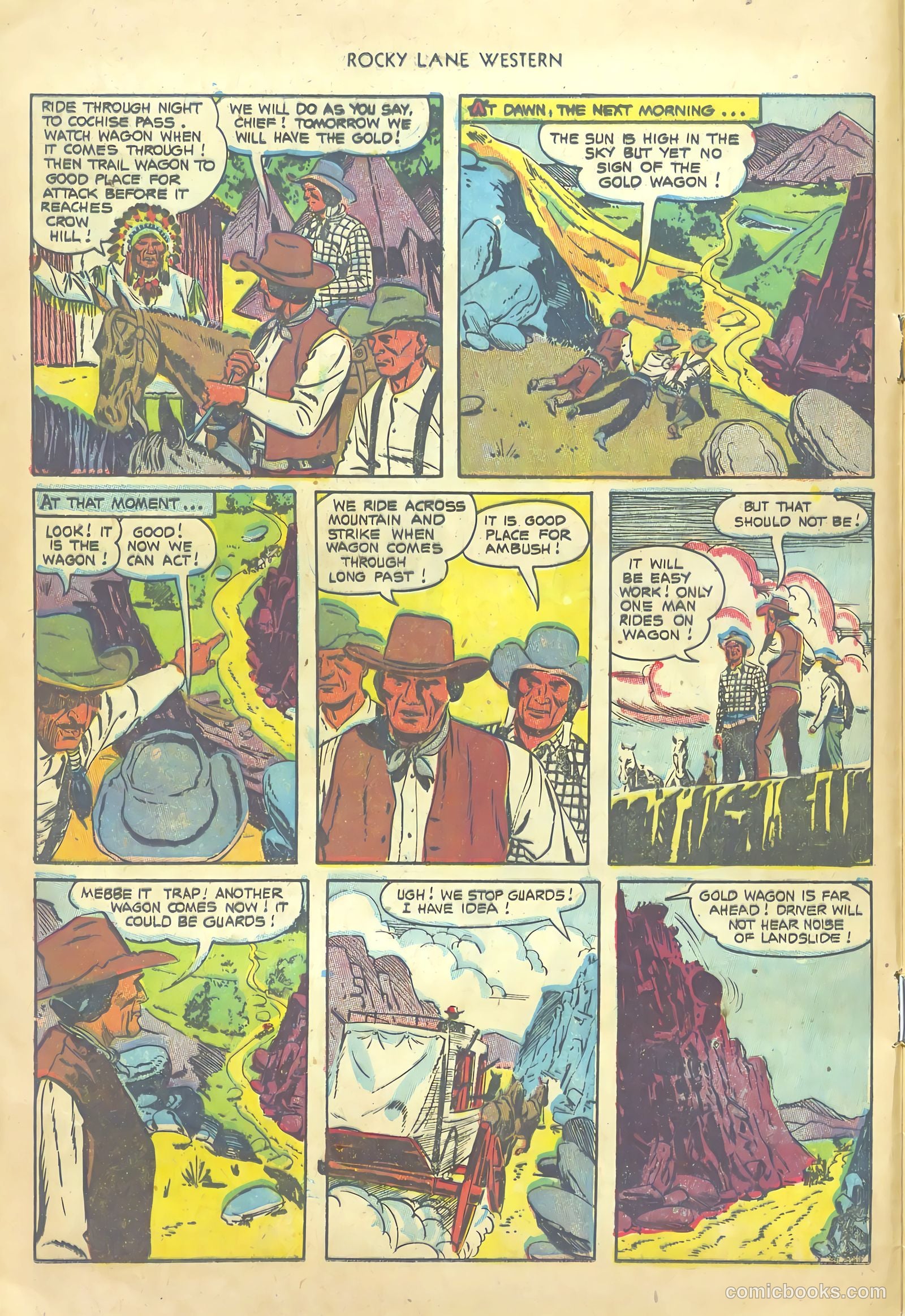 Rocky Lane Western #54 (1953) — page 12 of 36