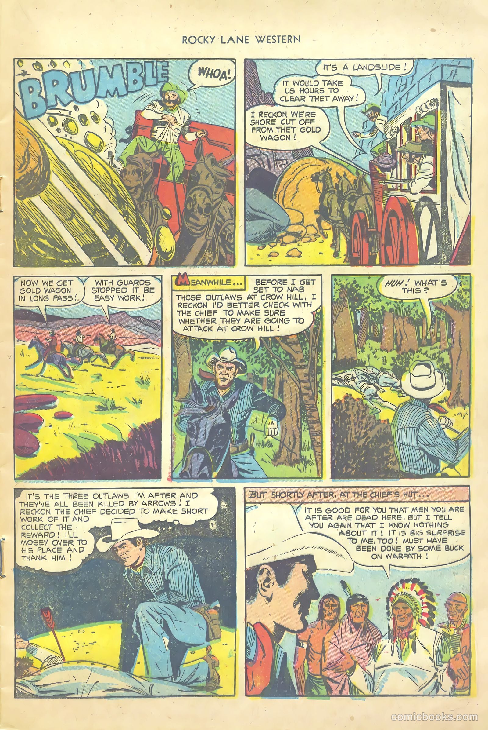 Rocky Lane Western #54 (1953) — page 13 of 36