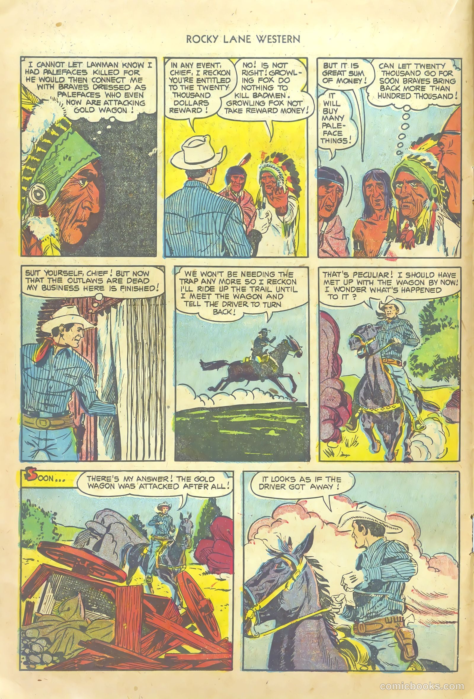 Rocky Lane Western #54 (1953) — page 14 of 36