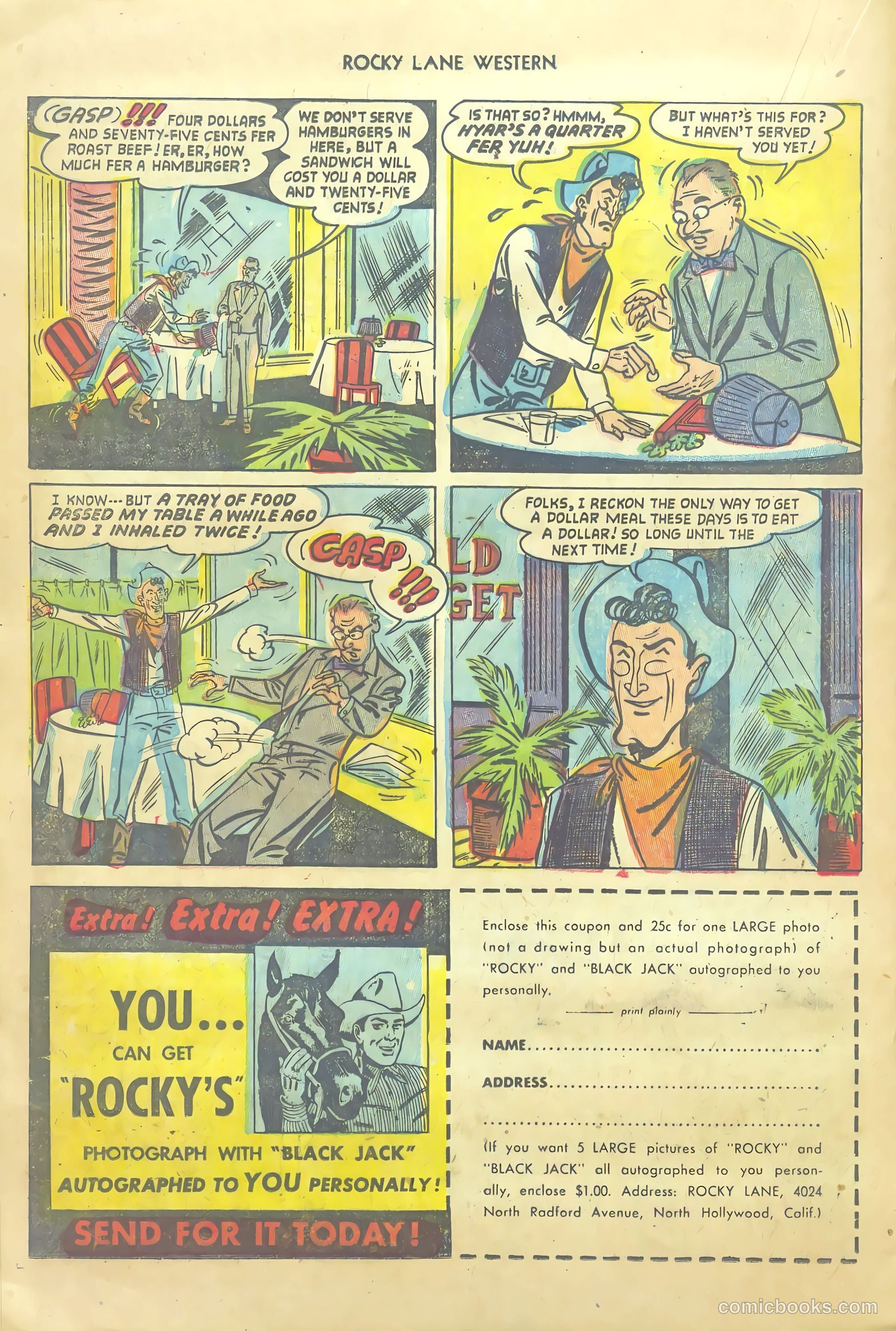 Rocky Lane Western #54 (1953) — page 20 of 36