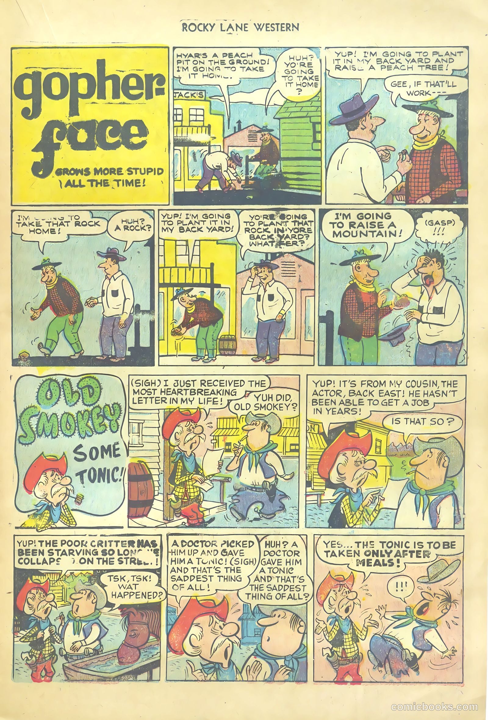 Rocky Lane Western #54 (1953) — page 21 of 36