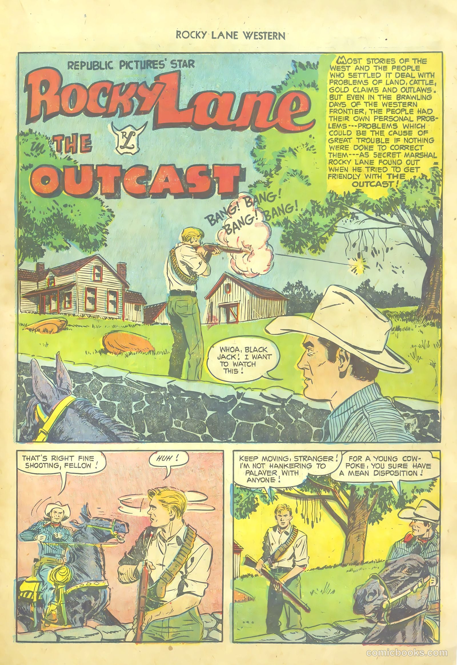 Rocky Lane Western #54 (1953) — page 23 of 36