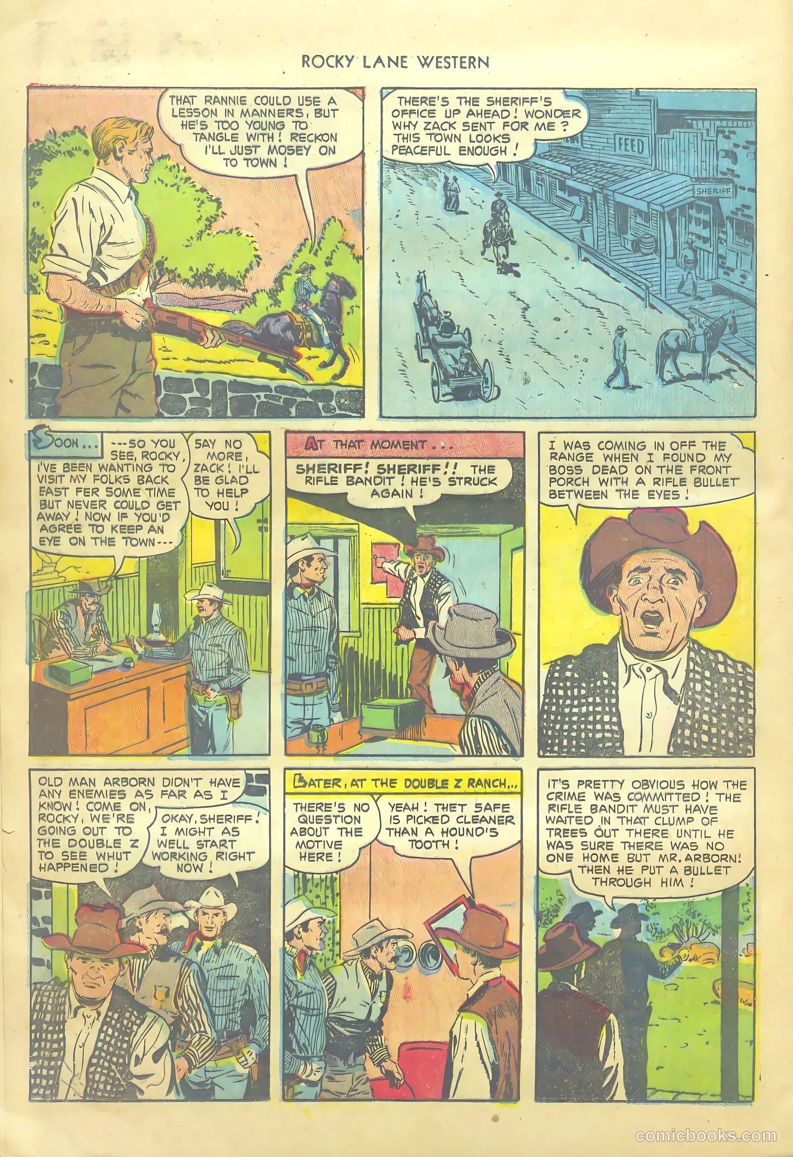Rocky Lane Western #54 (1953) — page 24 of 36