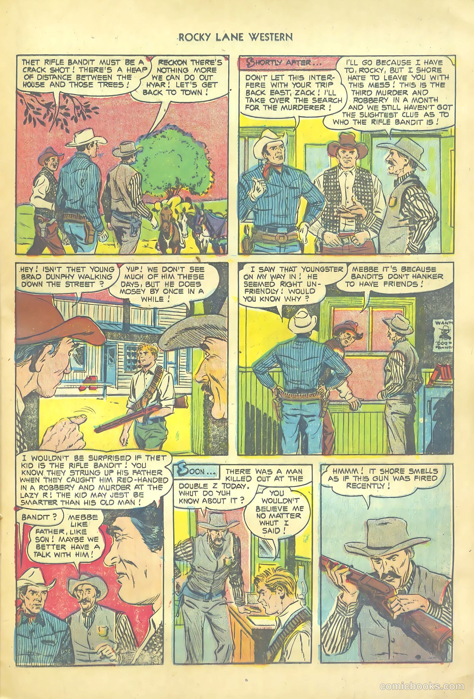 Rocky Lane Western #54 (1953) — page 25 of 36