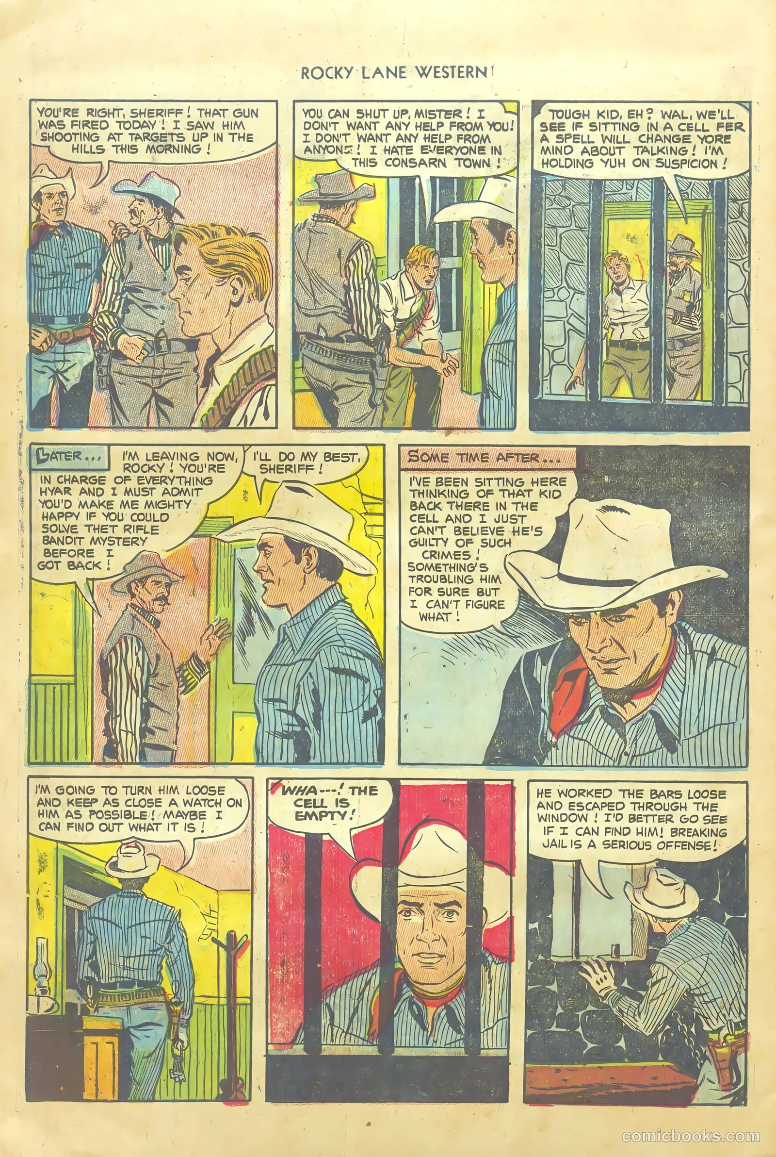 Rocky Lane Western #54 (1953) — page 26 of 36
