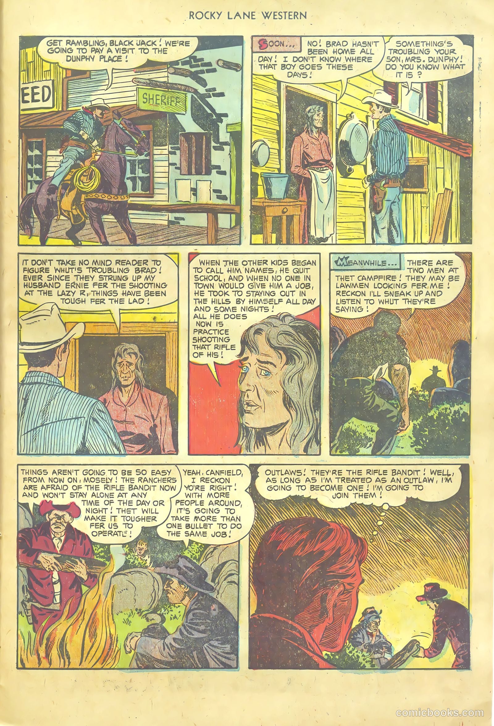 Rocky Lane Western #54 (1953) — page 27 of 36