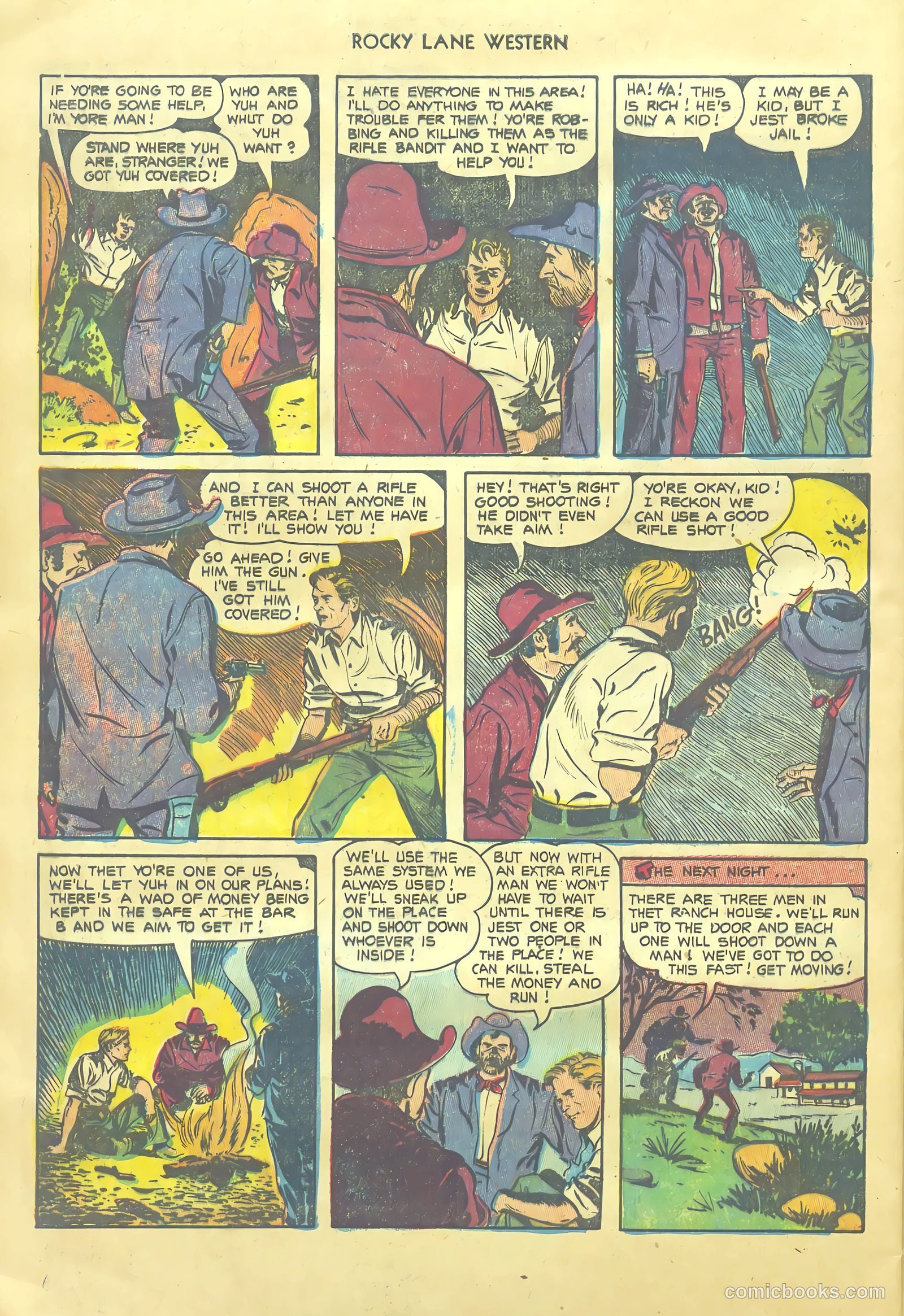 Rocky Lane Western #54 (1953) — page 28 of 36