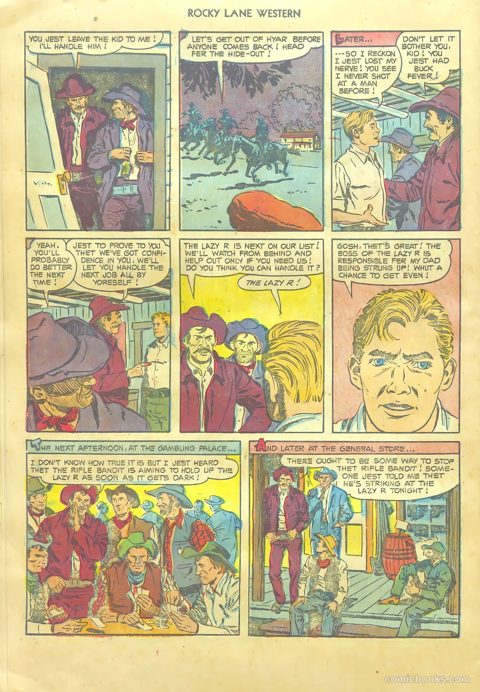 Rocky Lane Western #54 (1953) — page 30 of 36