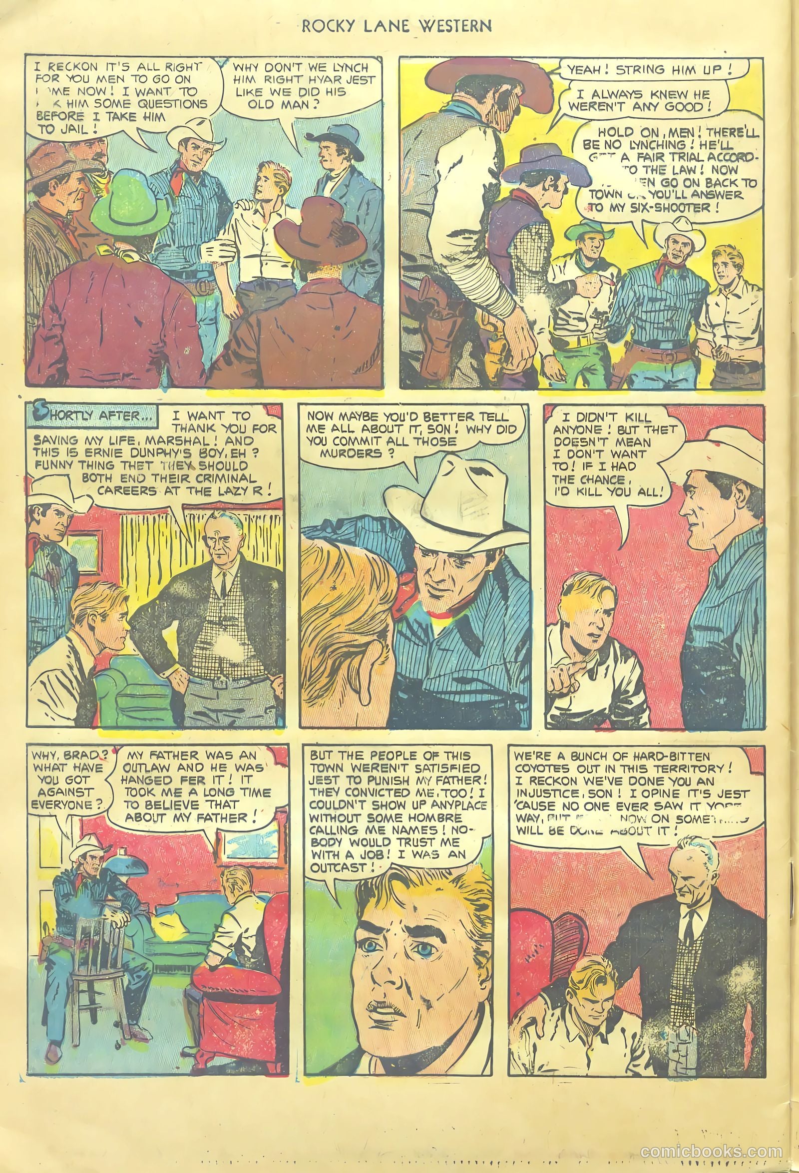 Rocky Lane Western #54 (1953) — page 32 of 36