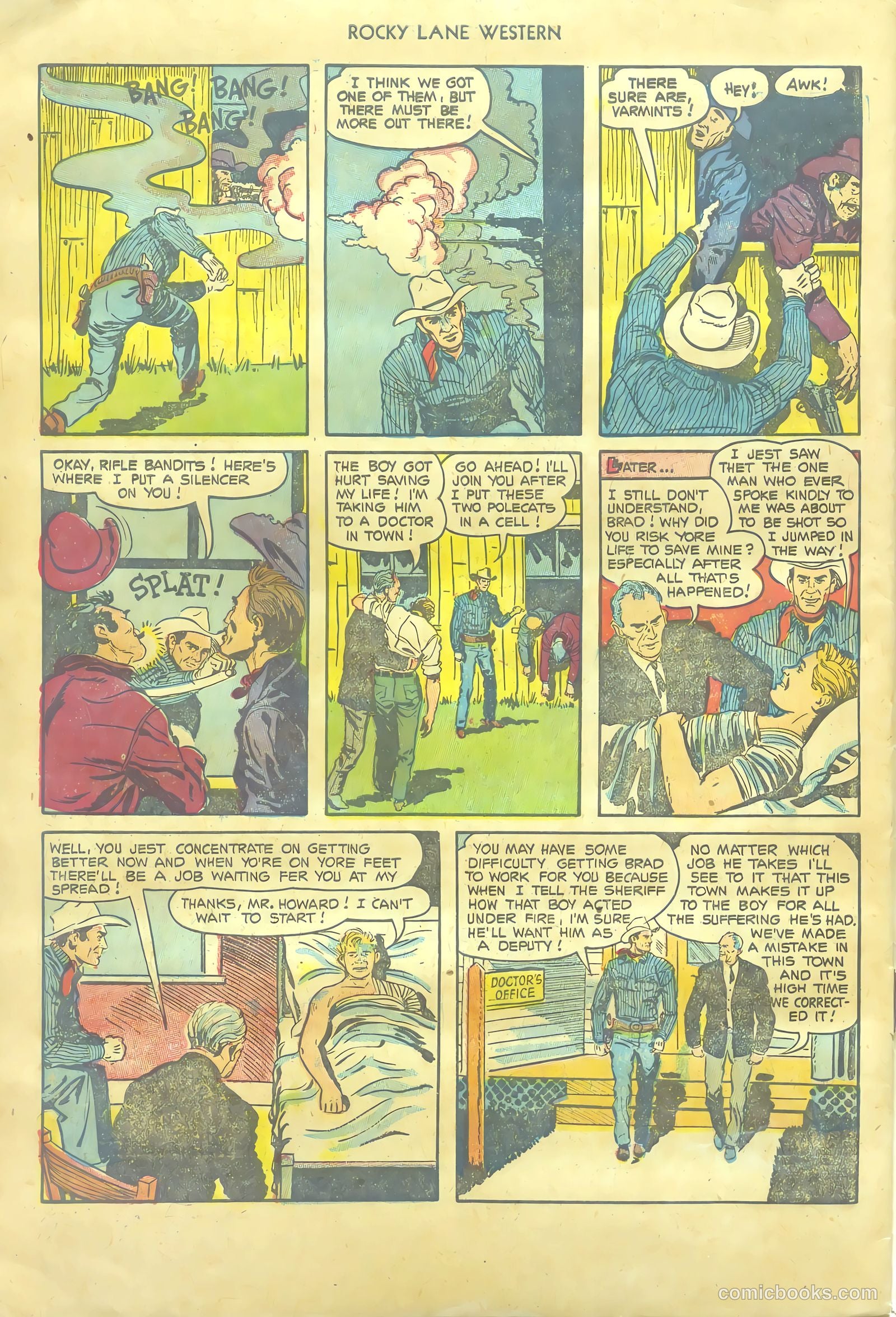 Rocky Lane Western #54 (1953) — page 34 of 36