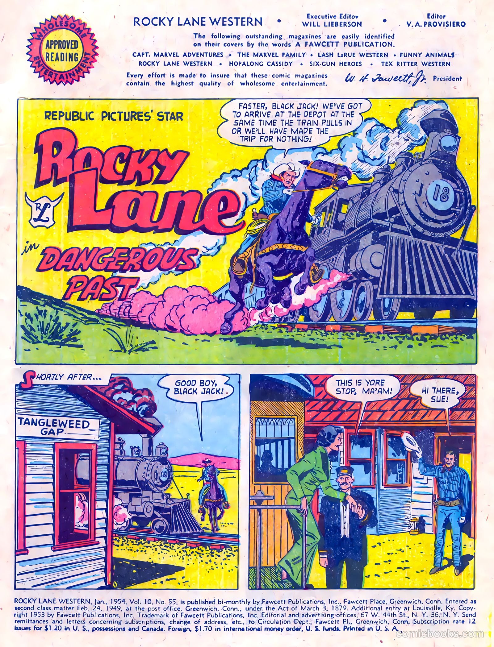 Rocky Lane Western #55 (1954) — page 3 of 36
