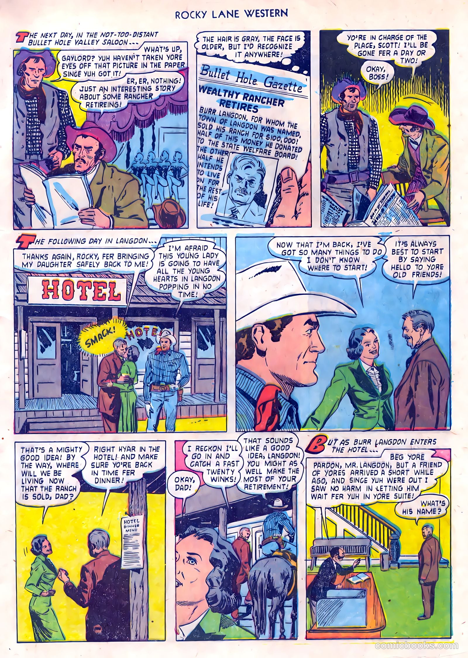 Rocky Lane Western #55 (1954) — page 5 of 36