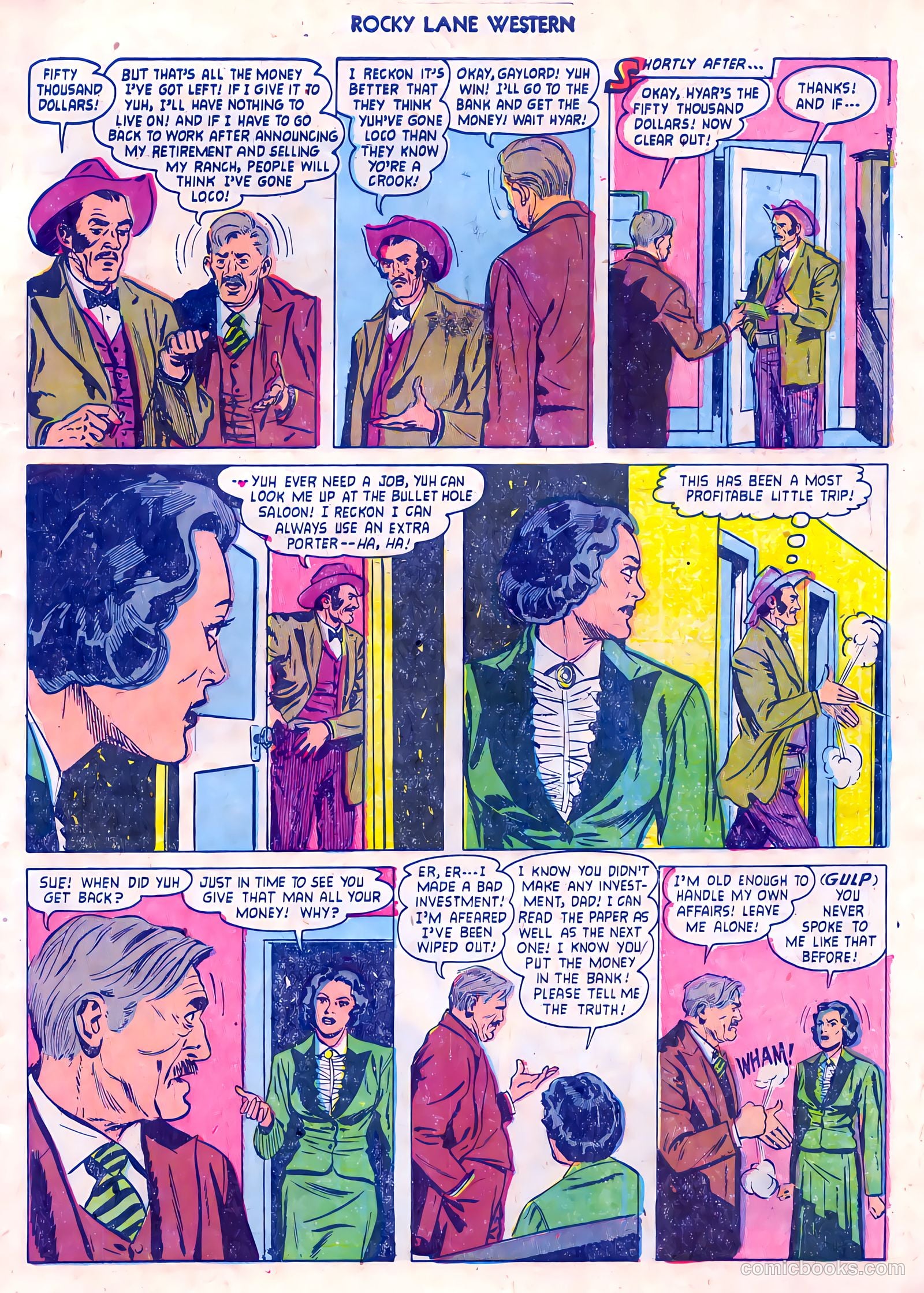 Rocky Lane Western #55 (1954) — page 7 of 36