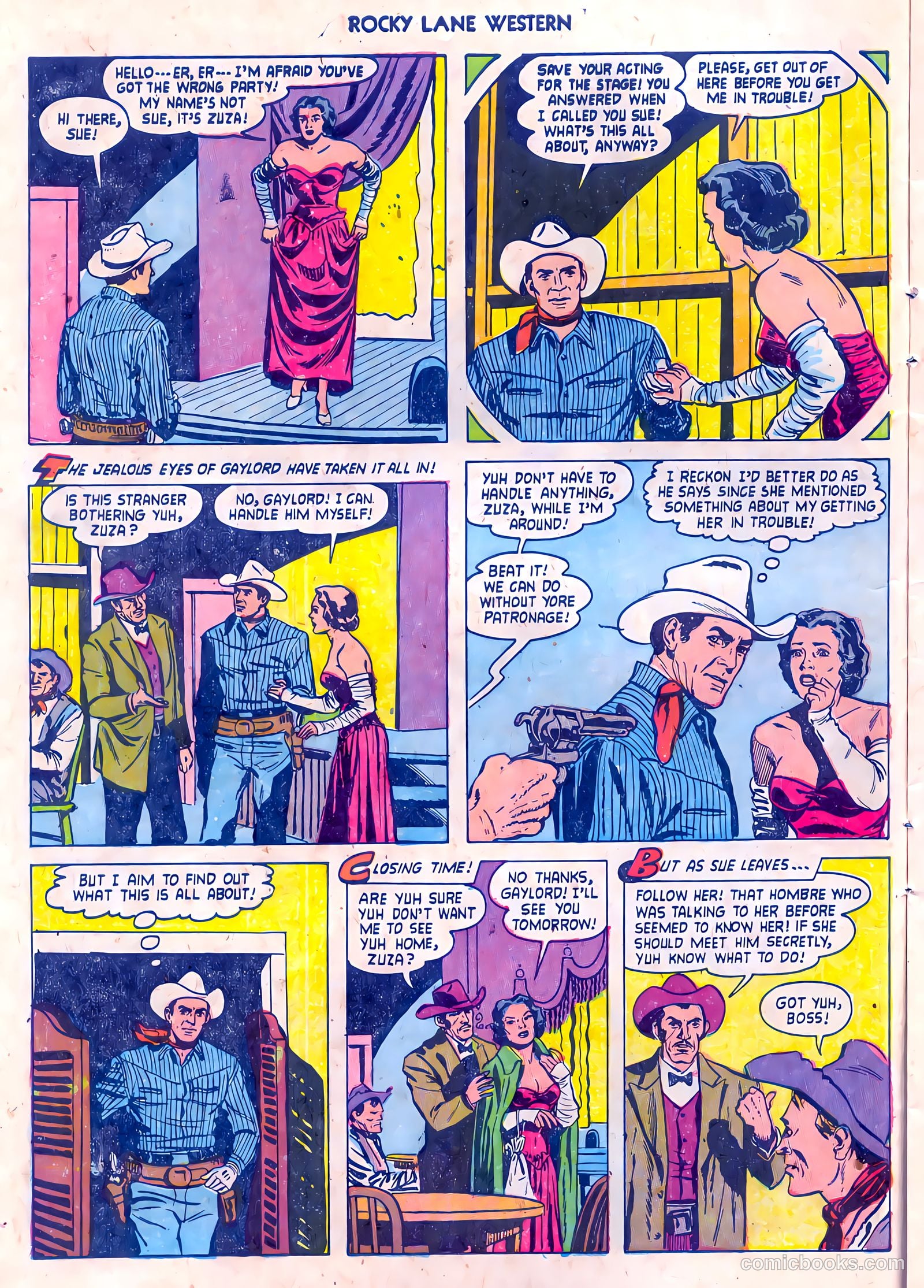 Rocky Lane Western #55 (1954) — page 10 of 36