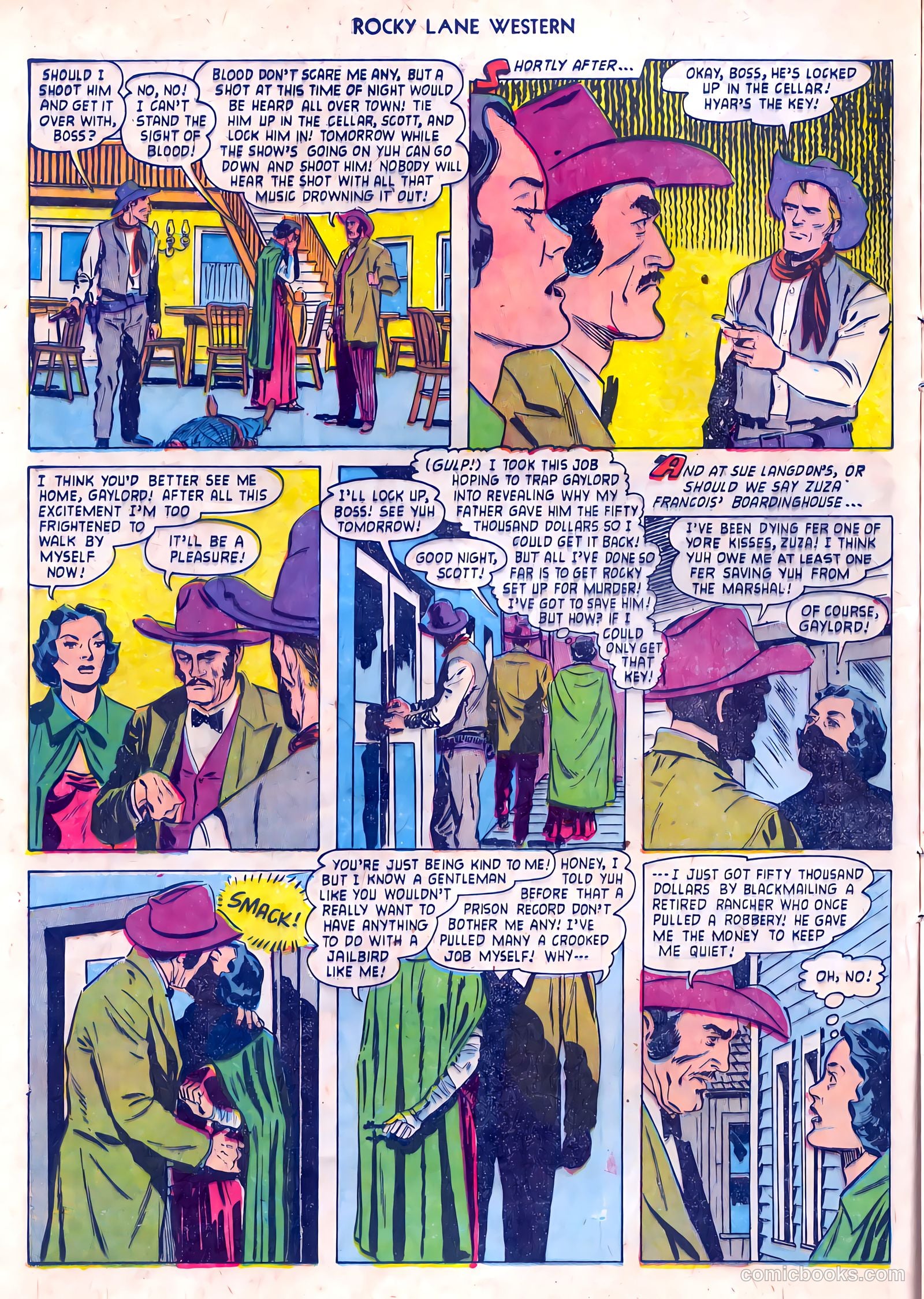 Rocky Lane Western #55 (1954) — page 12 of 36