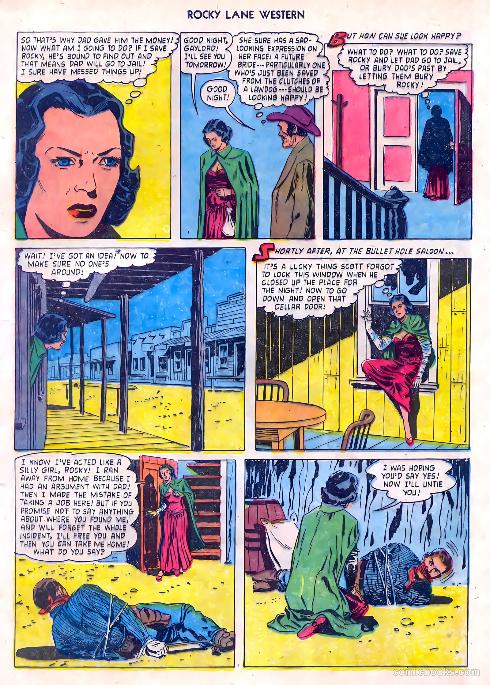 Rocky Lane Western #55 (1954) — page 13 of 36
