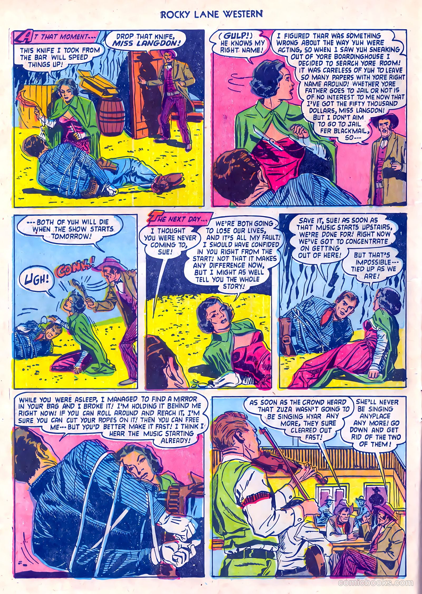 Rocky Lane Western #55 (1954) — page 14 of 36