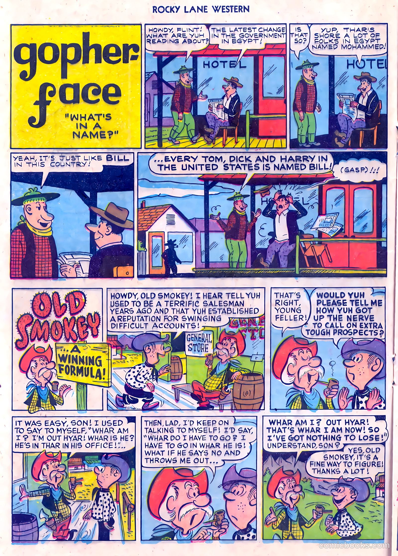 Rocky Lane Western #55 (1954) — page 16 of 36