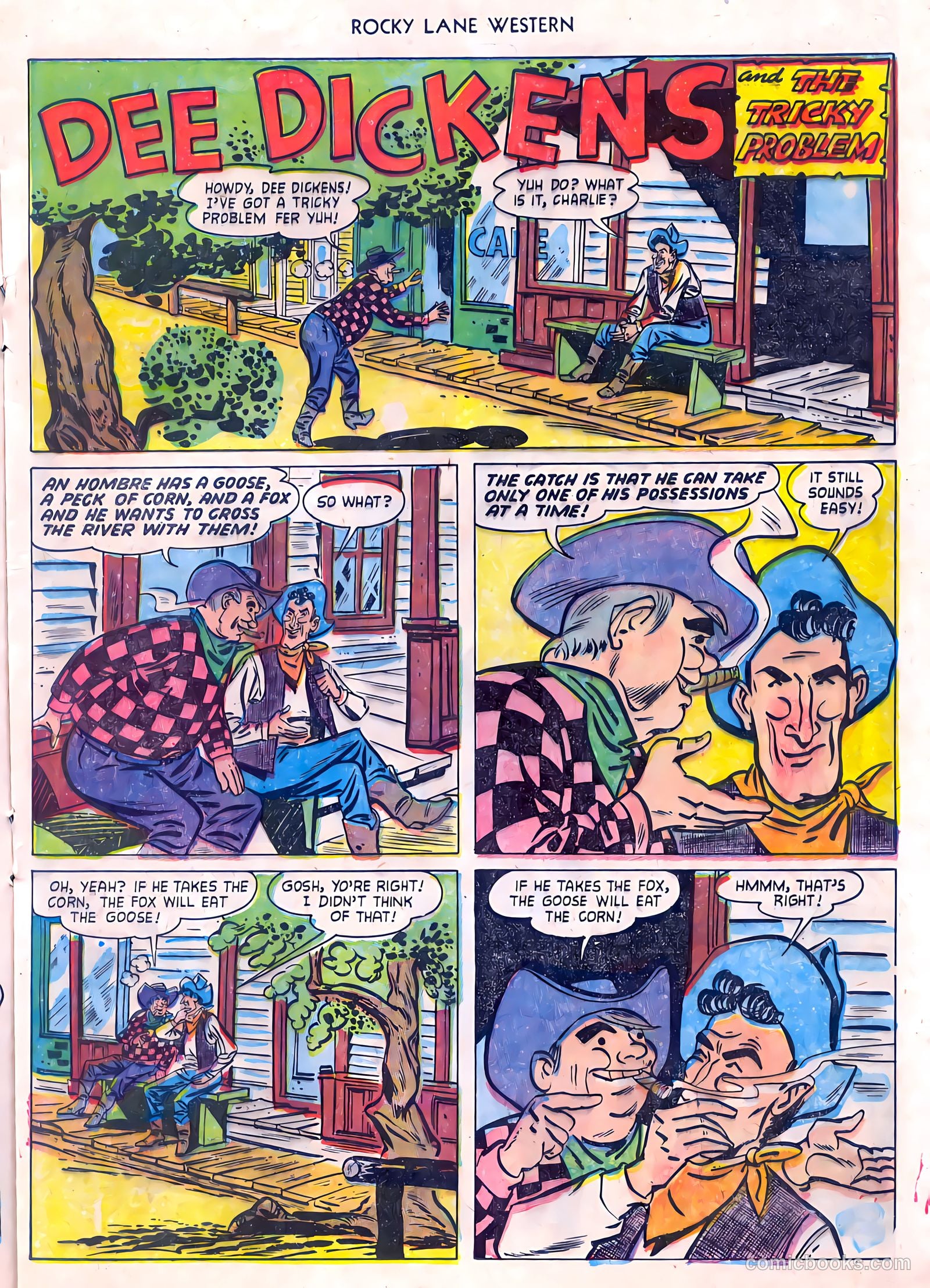 Rocky Lane Western #55 (1954) — page 17 of 36