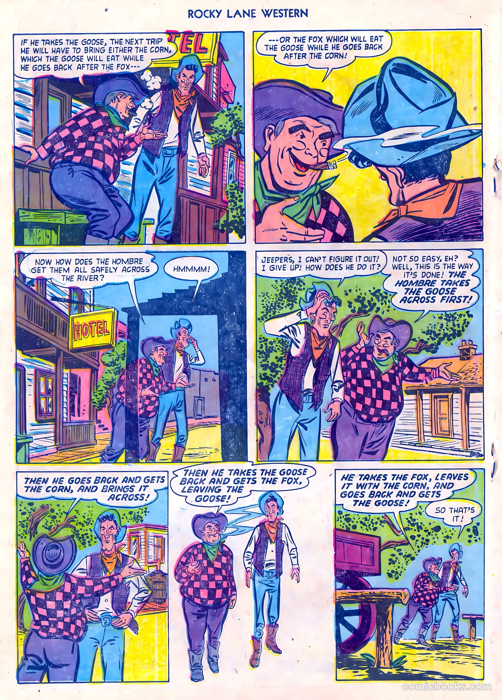 Rocky Lane Western #55 (1954) — page 18 of 36