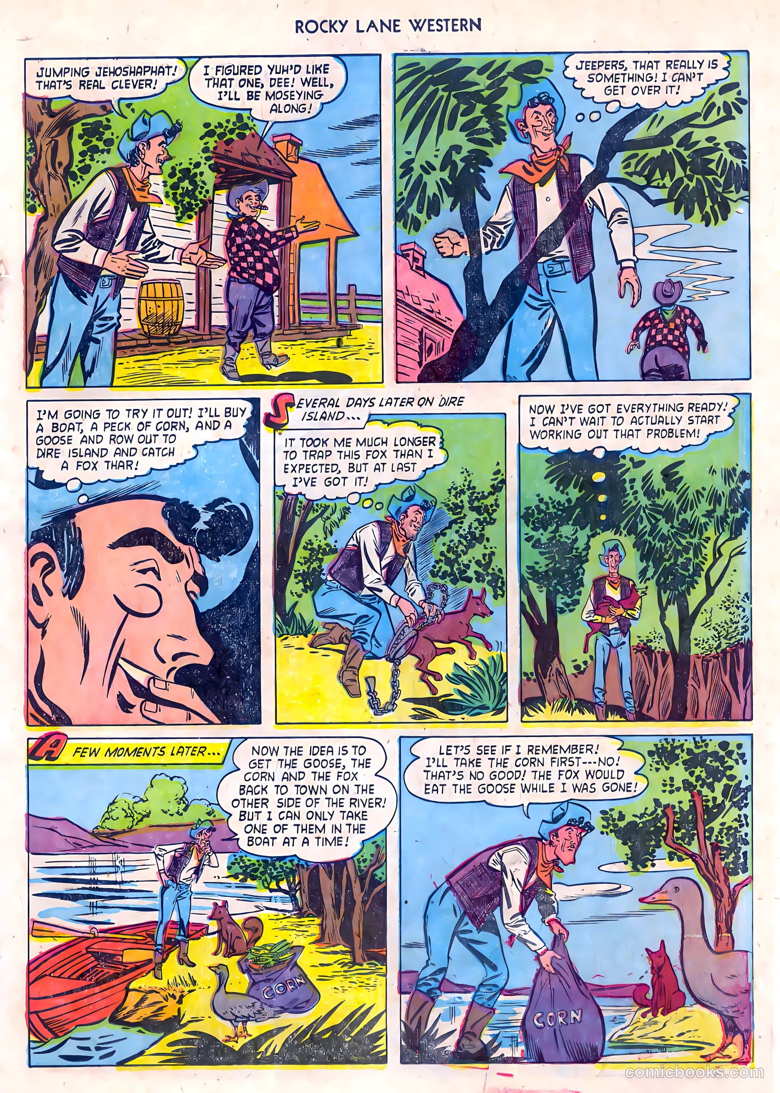 Rocky Lane Western #55 (1954) — page 19 of 36
