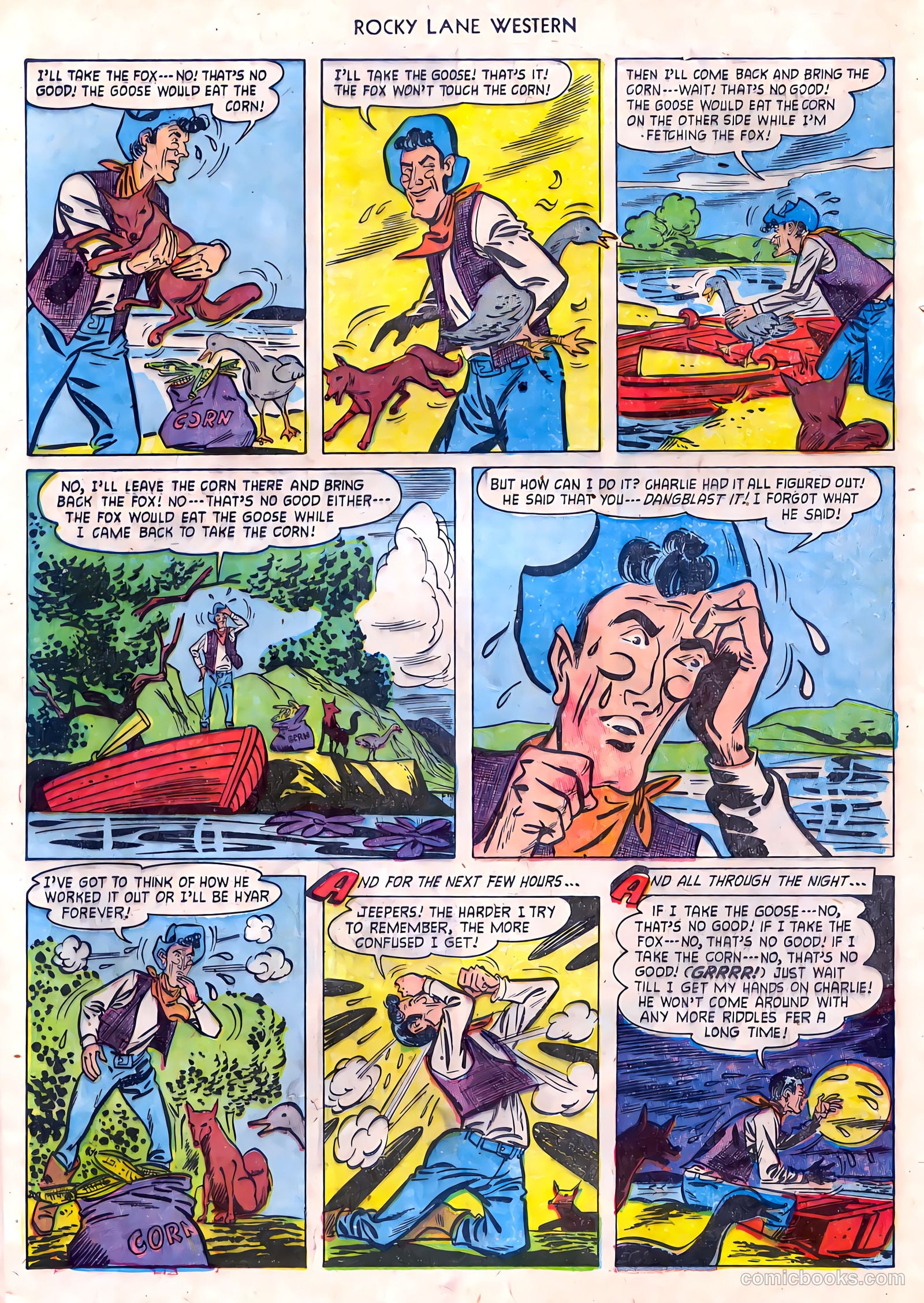 Rocky Lane Western #55 (1954) — page 20 of 36