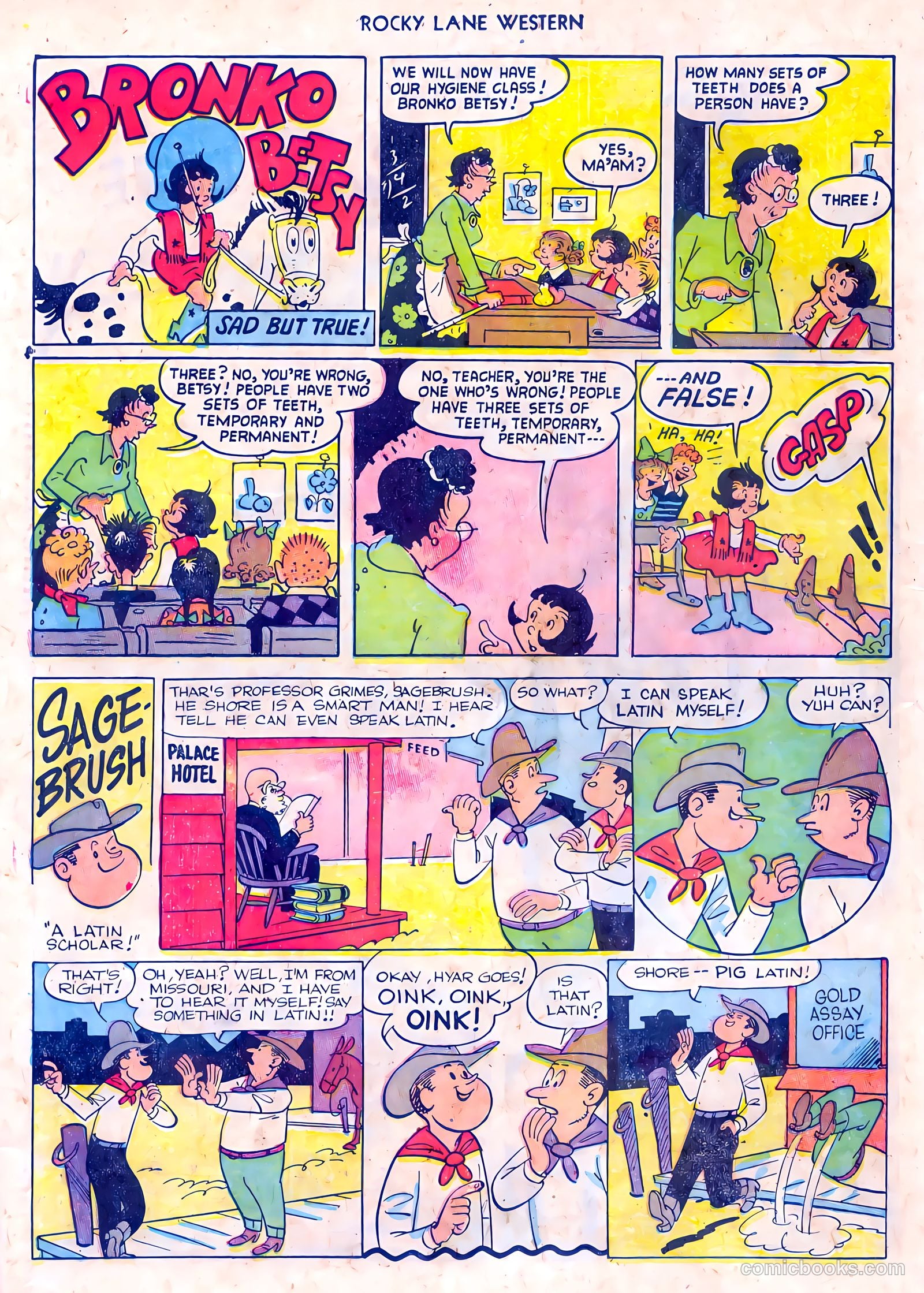 Rocky Lane Western #55 (1954) — page 22 of 36