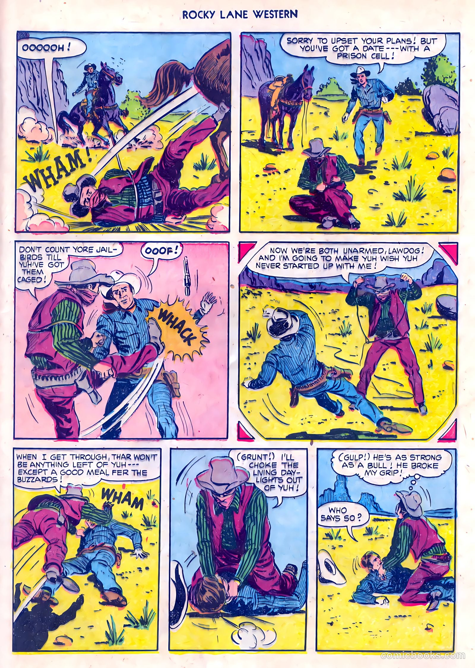 Rocky Lane Western #55 (1954) — page 25 of 36