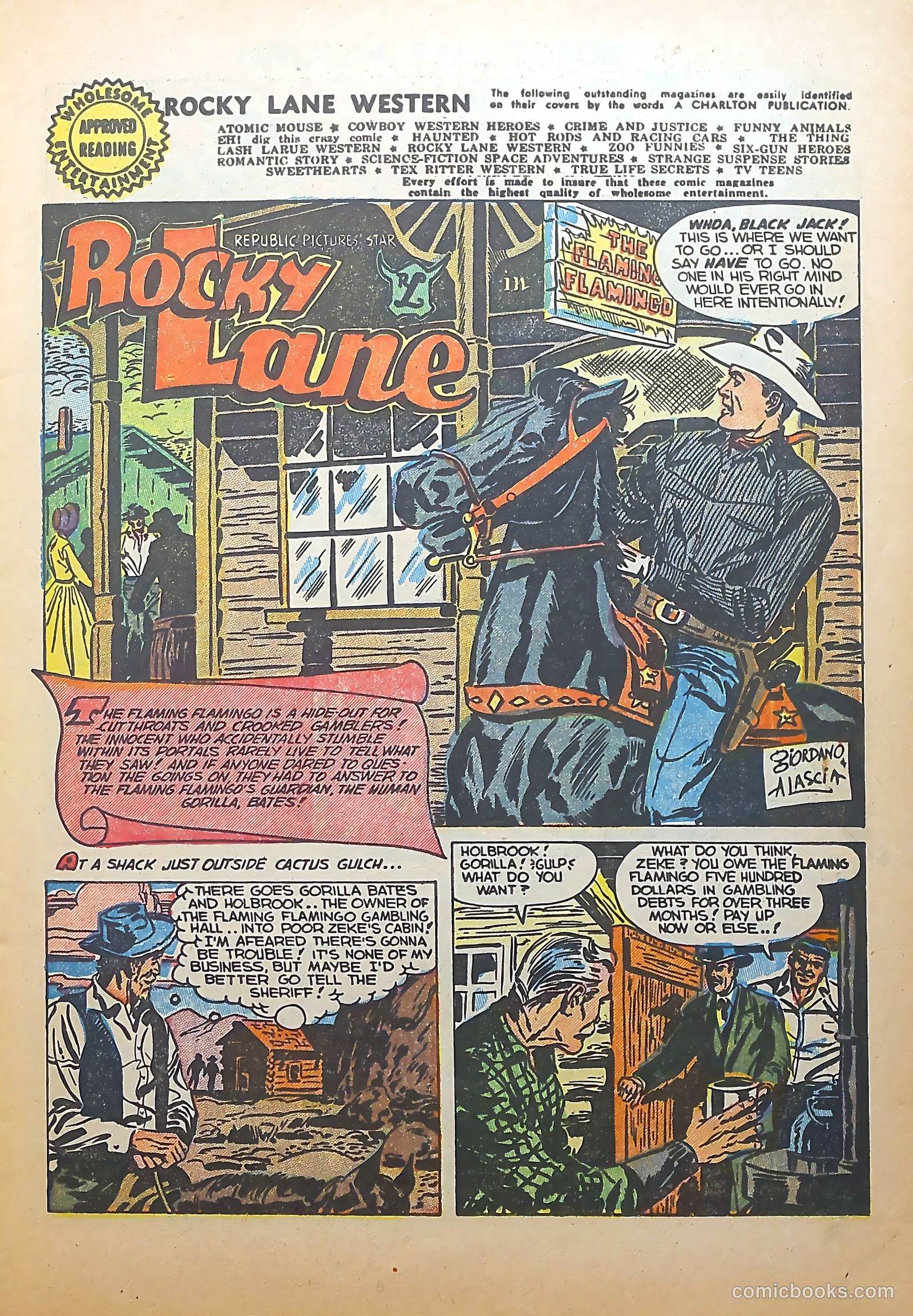 Rocky Lane Western #56 (1954) — page 3 of 36