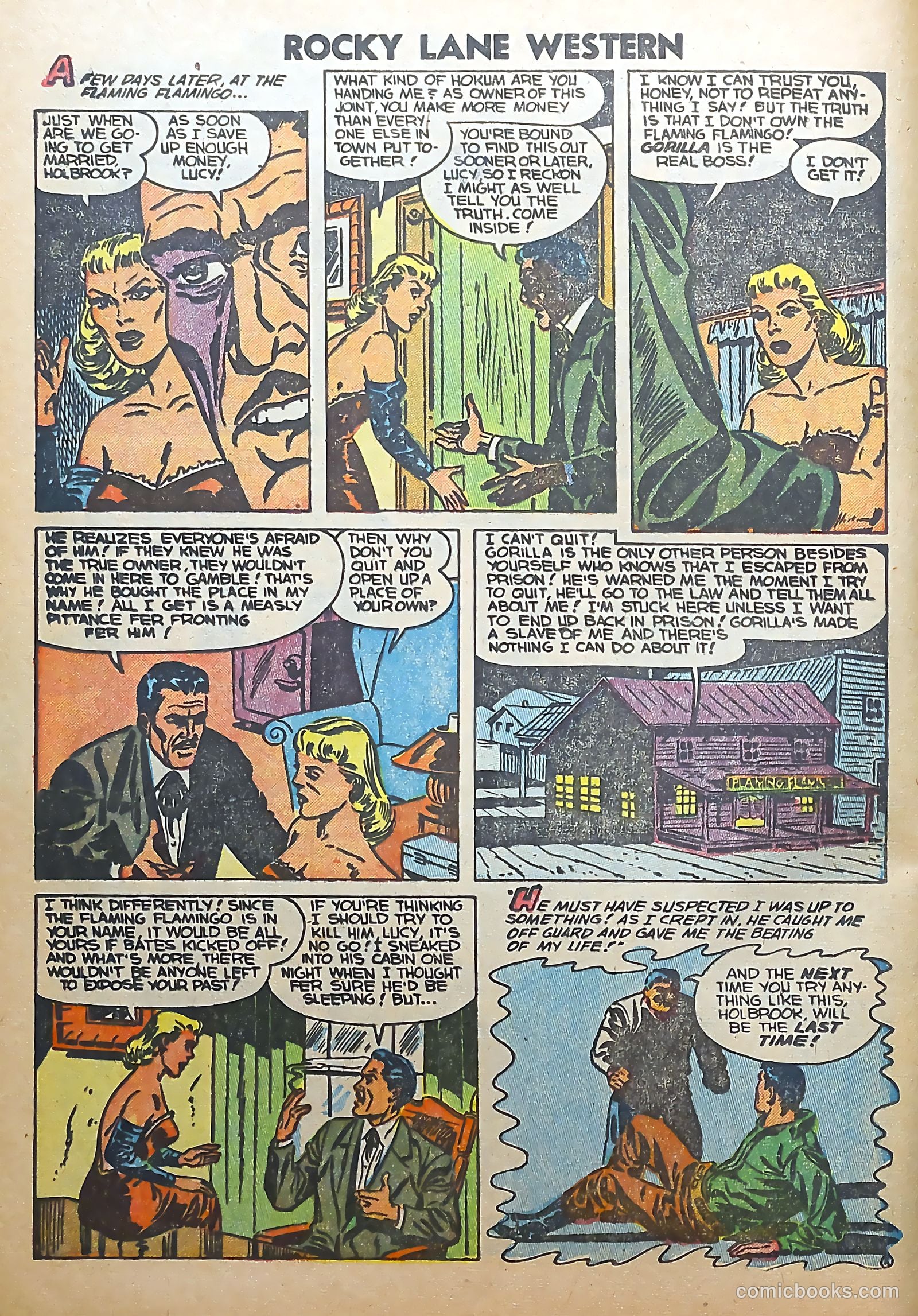 Rocky Lane Western #56 (1954) — page 8 of 36