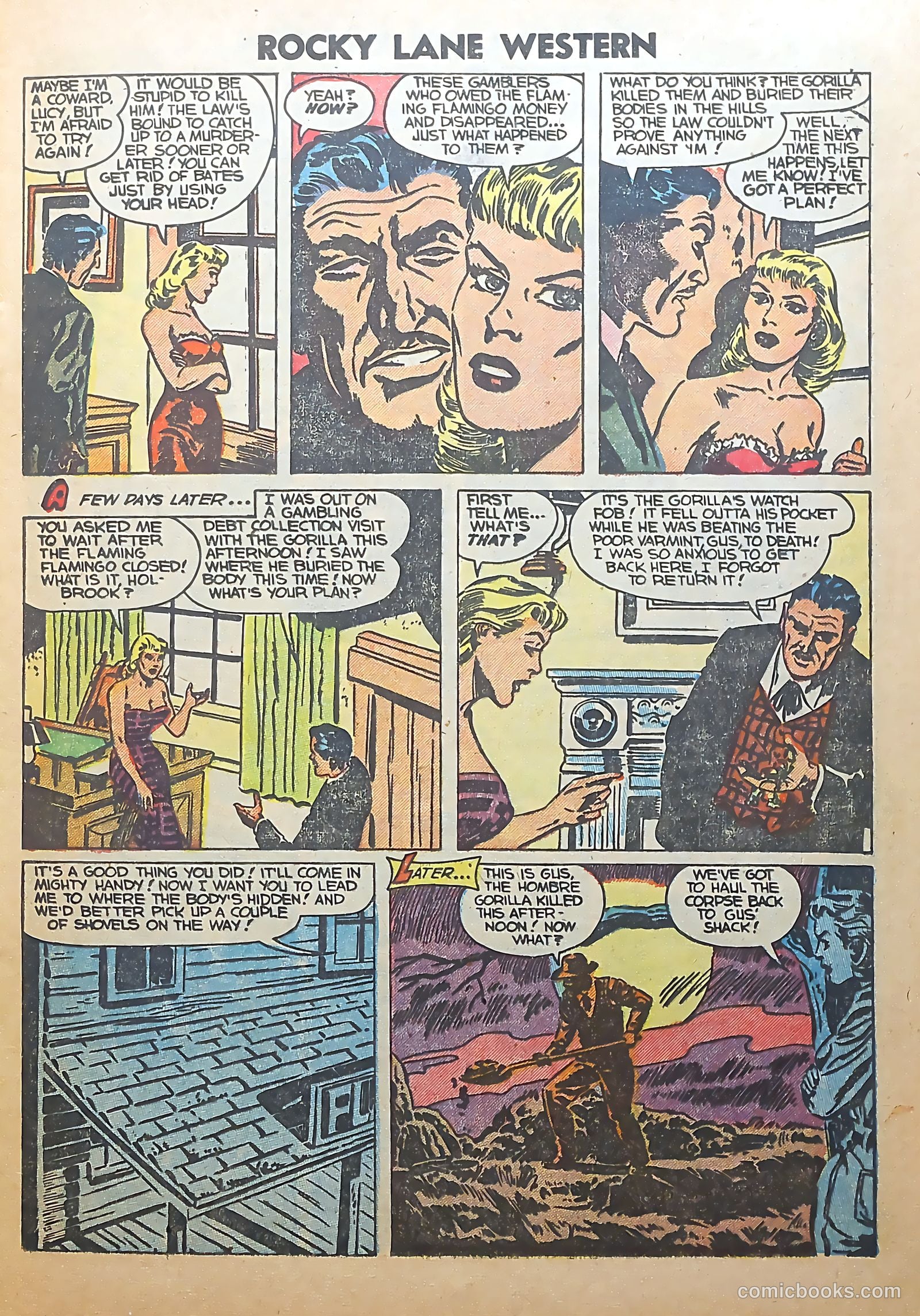 Rocky Lane Western #56 (1954) — page 9 of 36