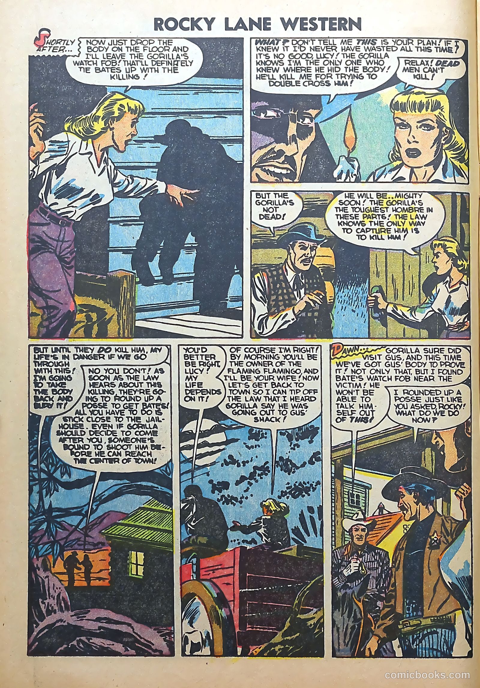 Rocky Lane Western #56 (1954) — page 10 of 36