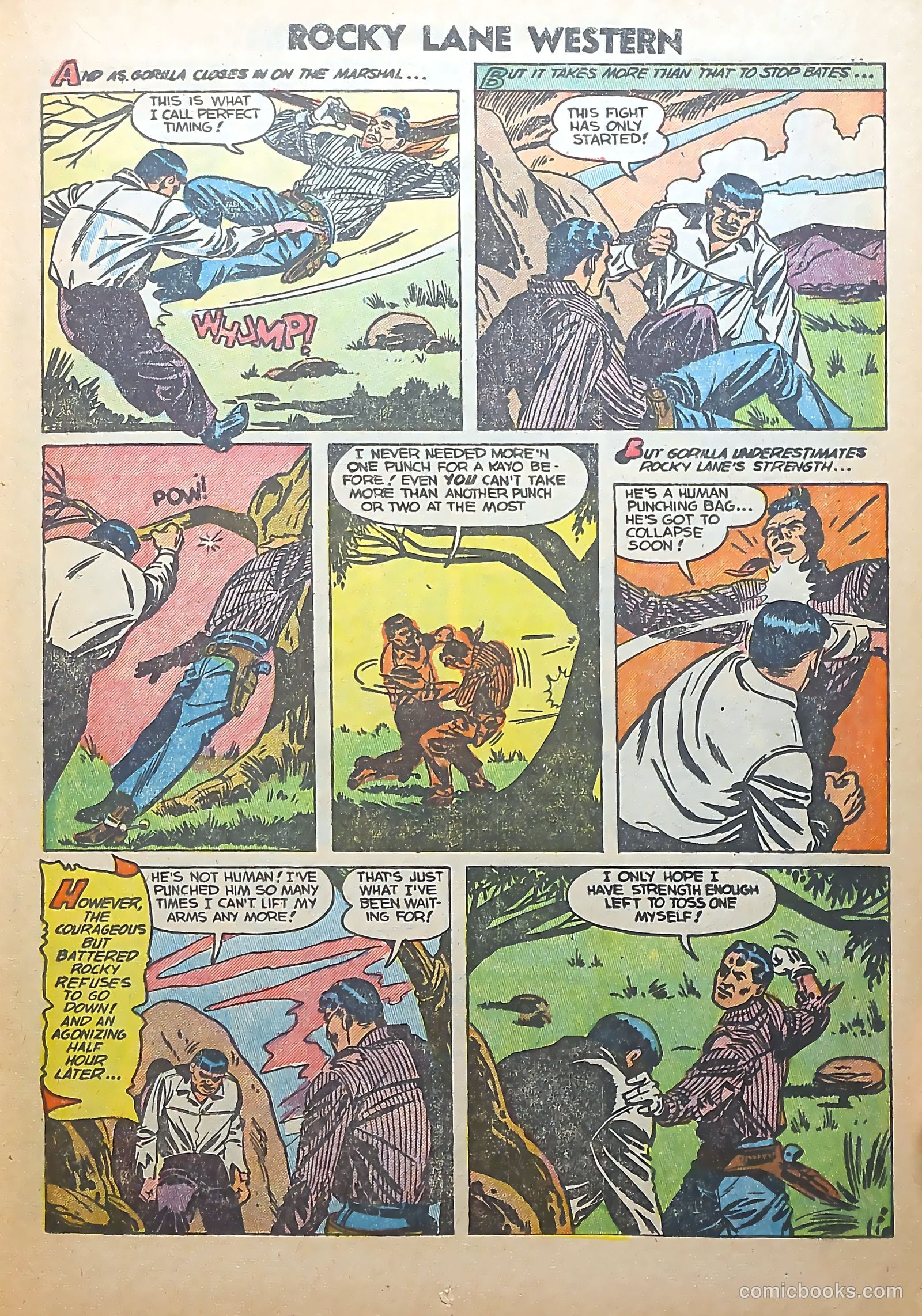 Rocky Lane Western #56 (1954) — page 13 of 36