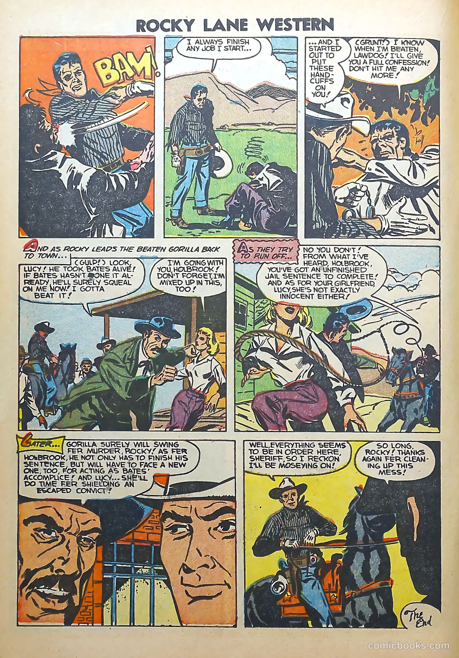 Rocky Lane Western #56 (1954) — page 14 of 36