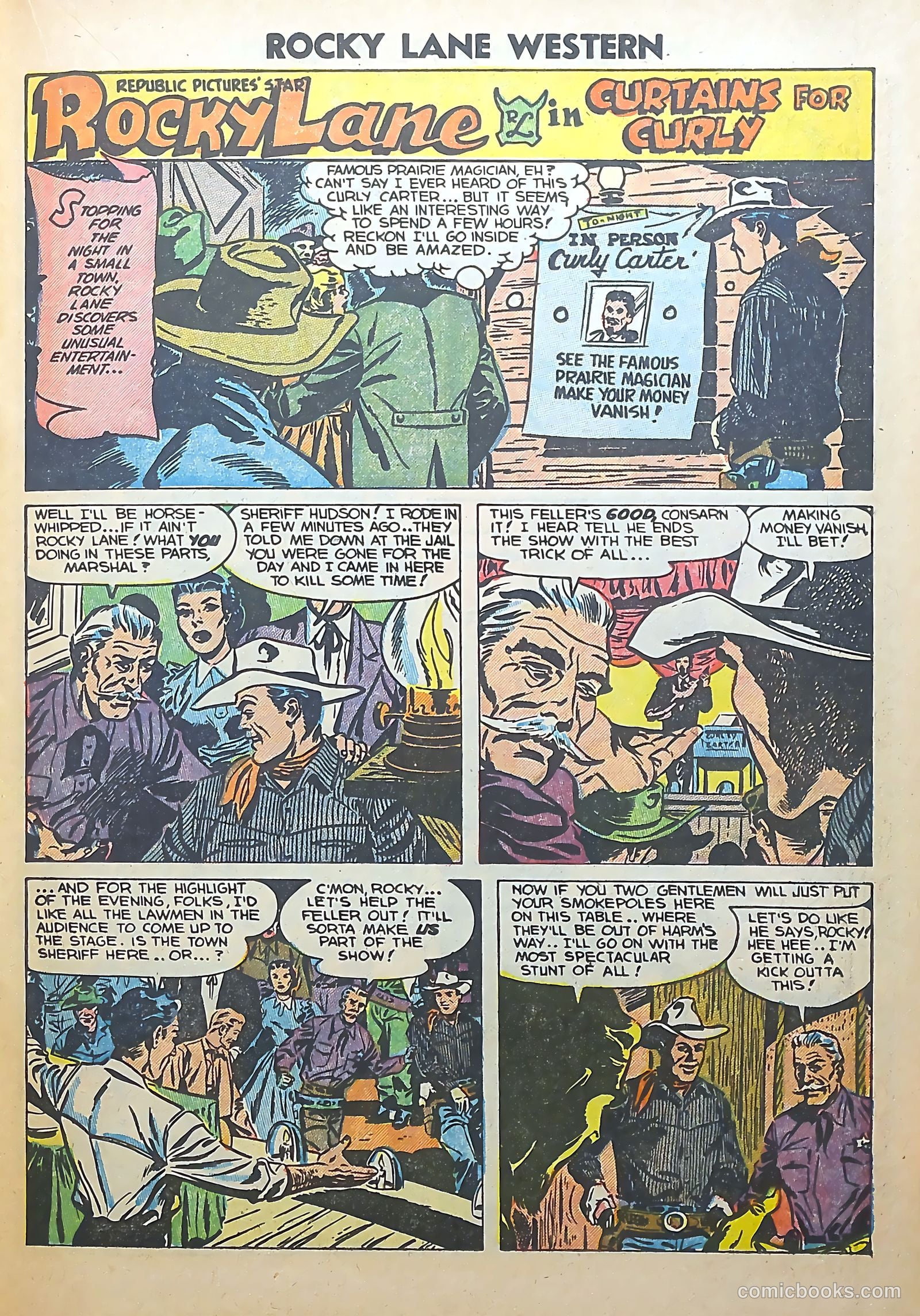 Rocky Lane Western #56 (1954) — page 15 of 36