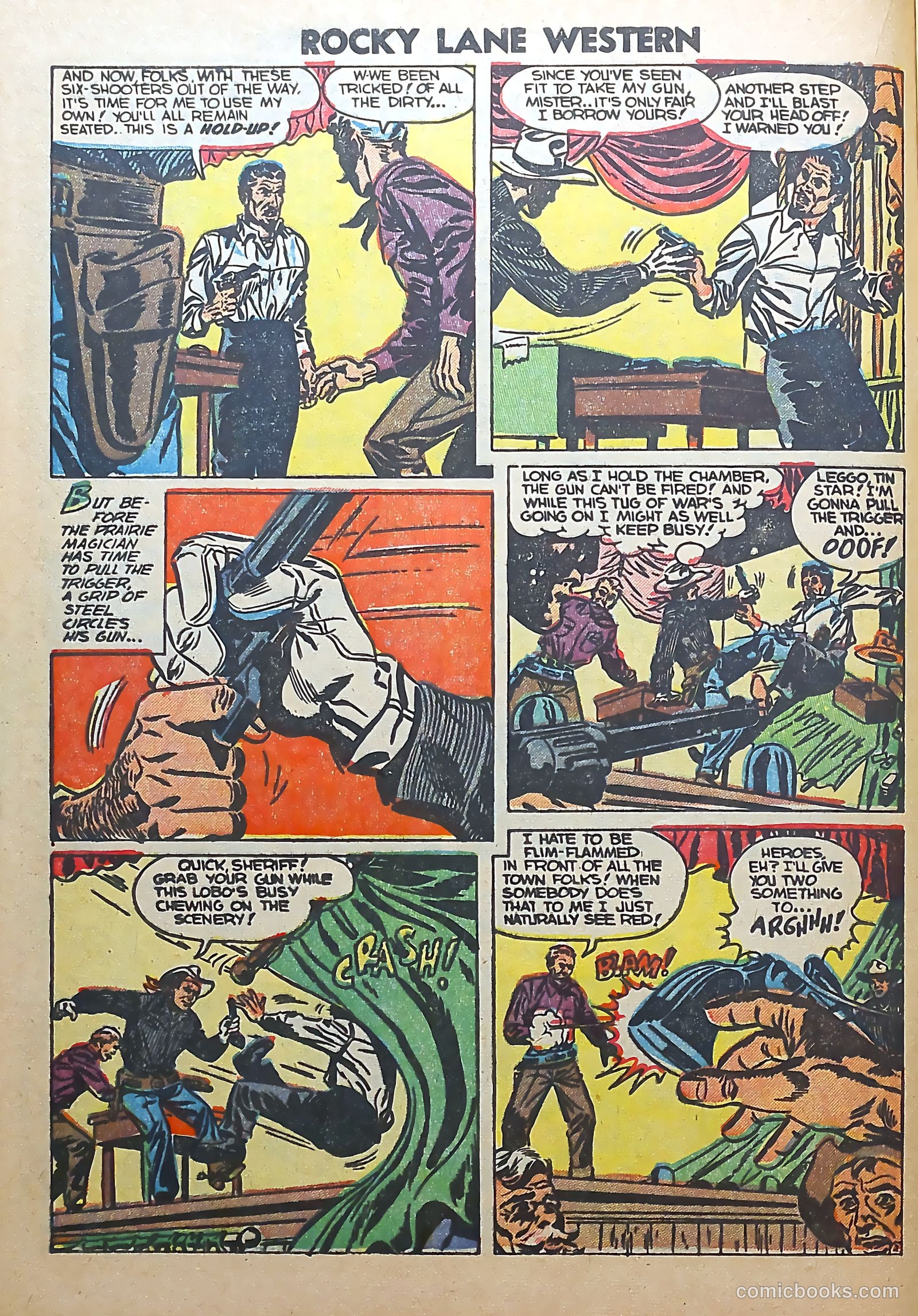 Rocky Lane Western #56 (1954) — page 16 of 36