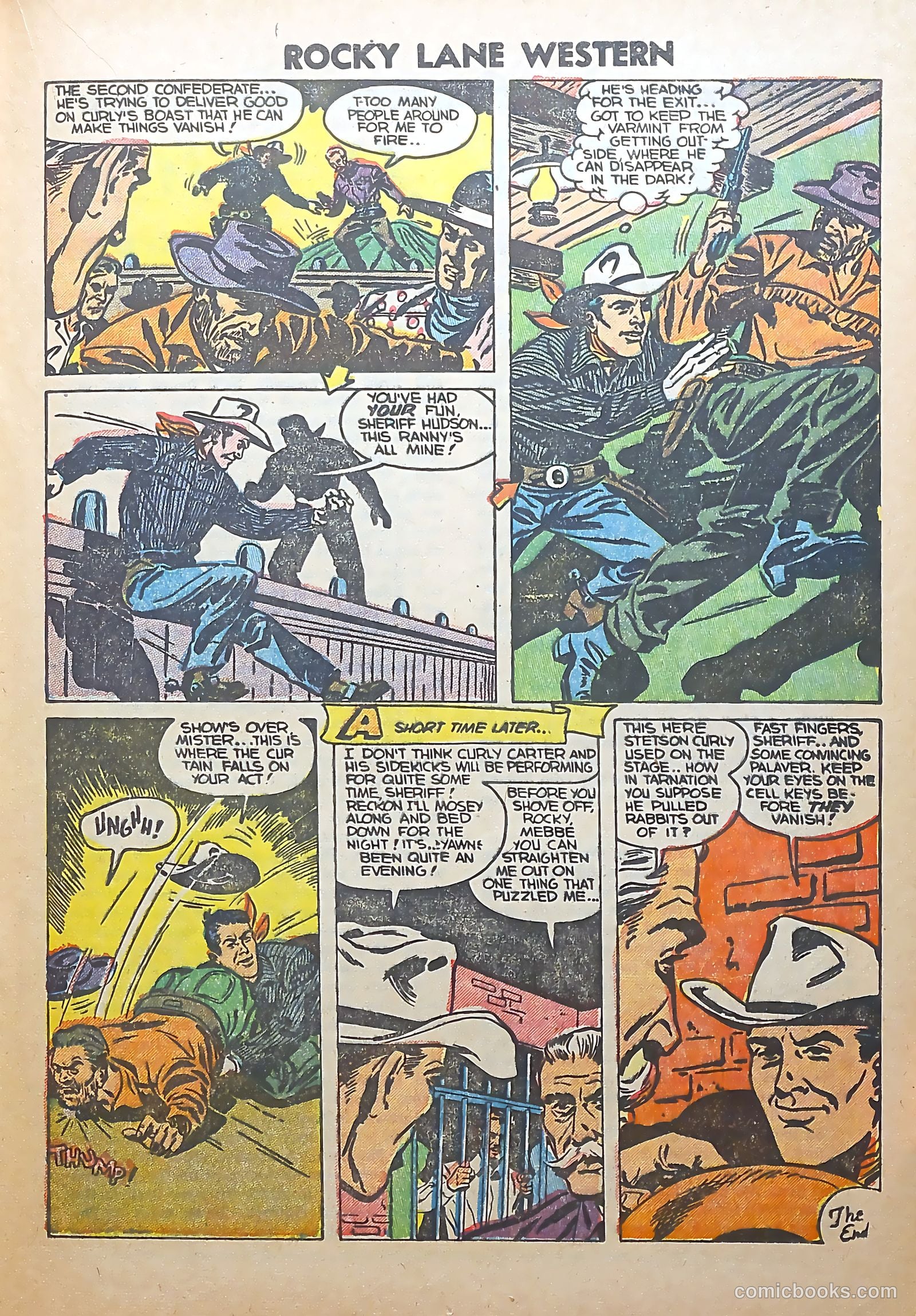 Rocky Lane Western #56 (1954) — page 17 of 36