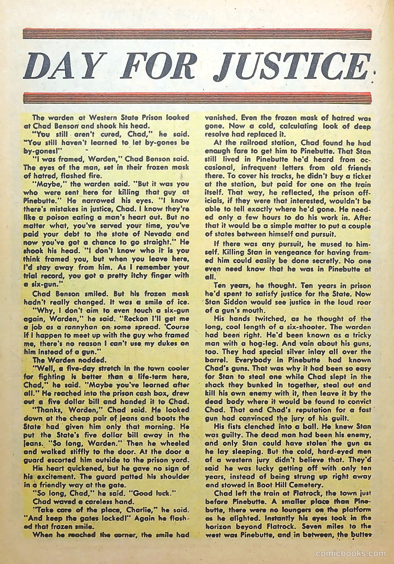 Rocky Lane Western #56 (1954) — page 18 of 36